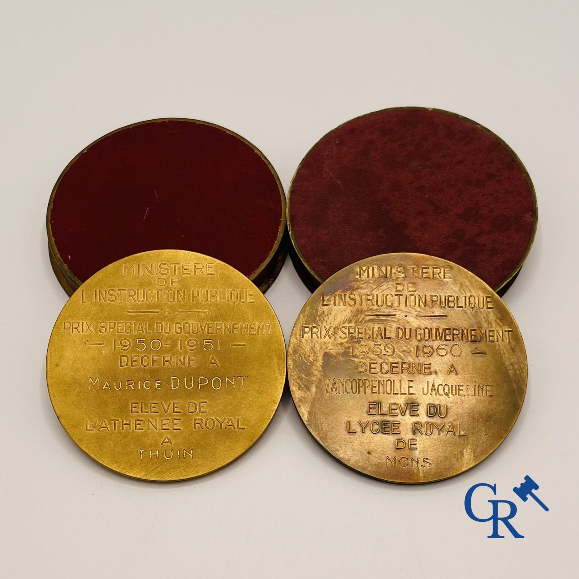 Medals: Josuë Dupon: l'Effort - 2 bronze medals - Image 4 of 4