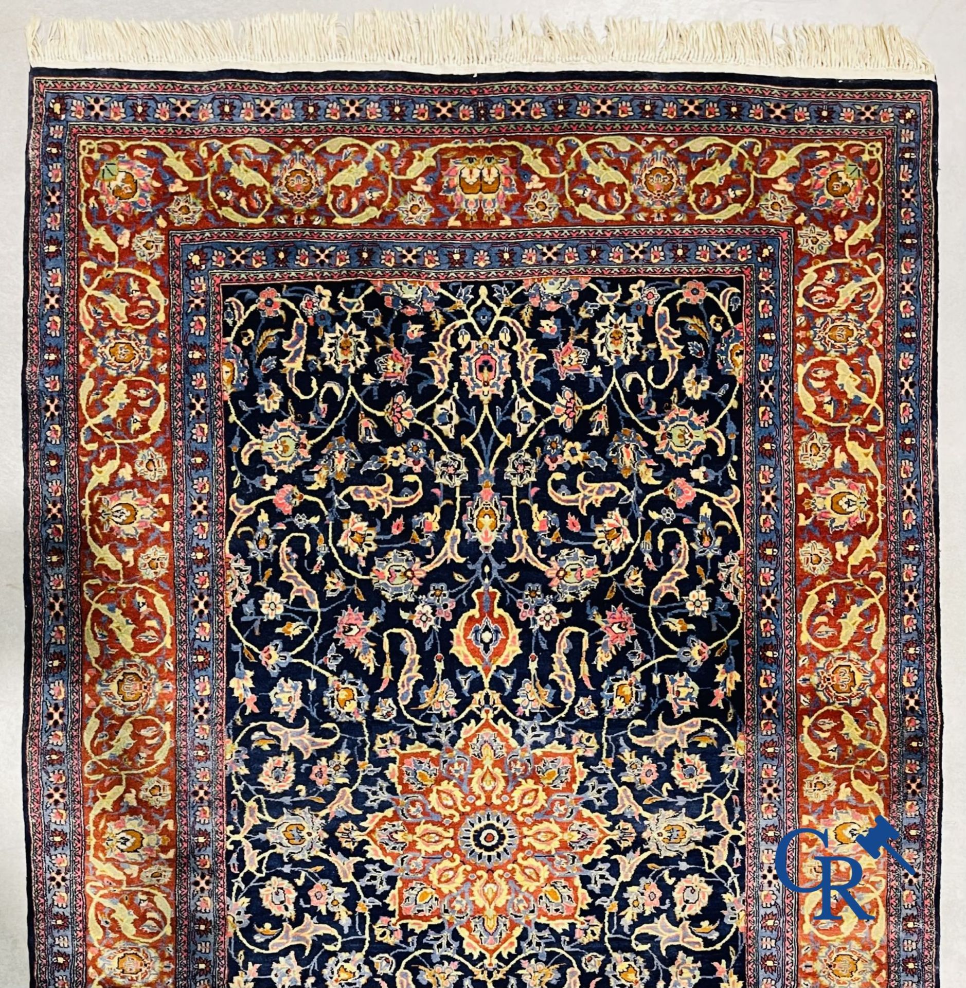 Oriental carpets: Persian carpet in wool. Floral decor. - Bild 3 aus 7