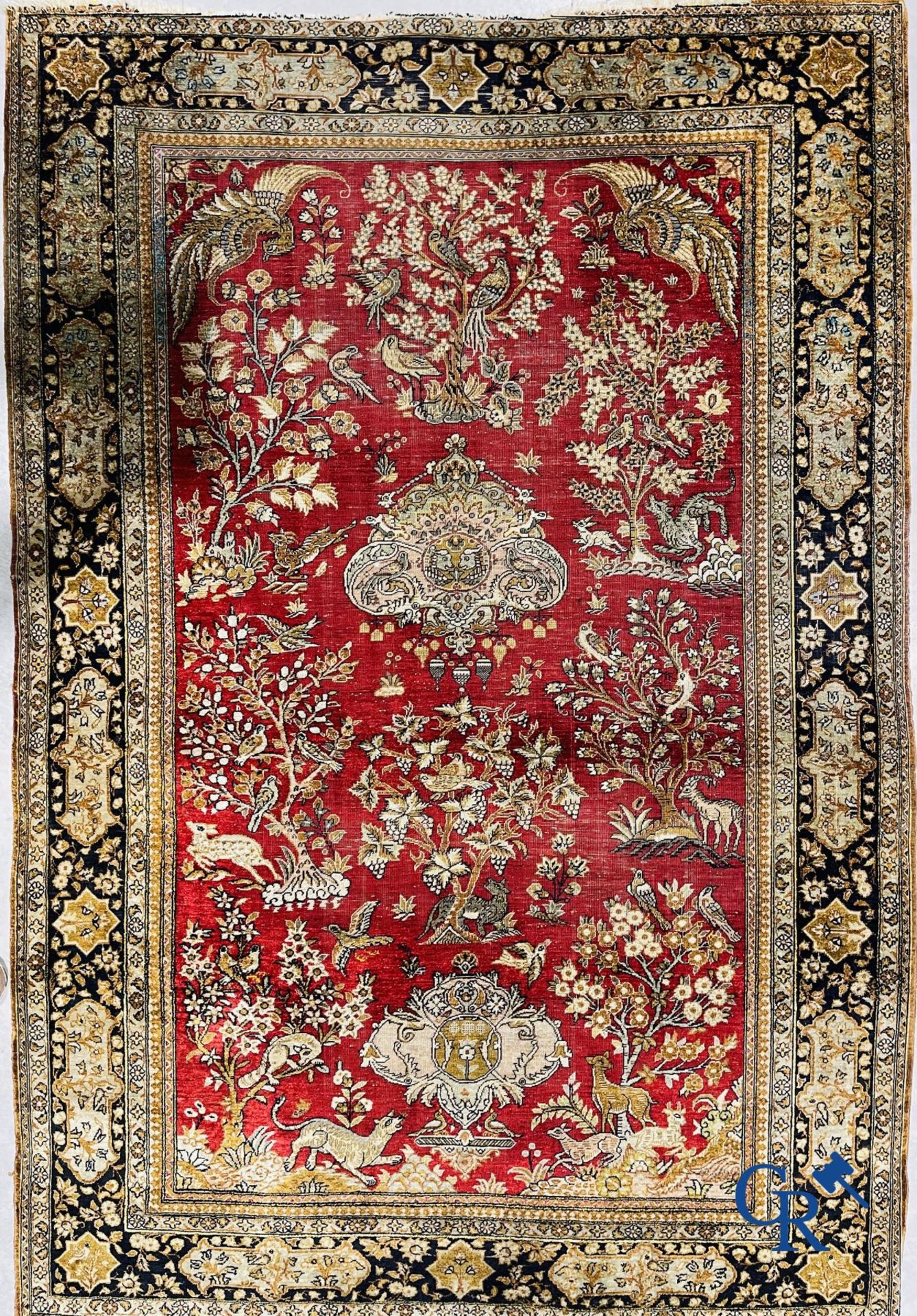 Oriental carpets: Ghoum. 2 Oriental carpets in silk. - Image 4 of 22