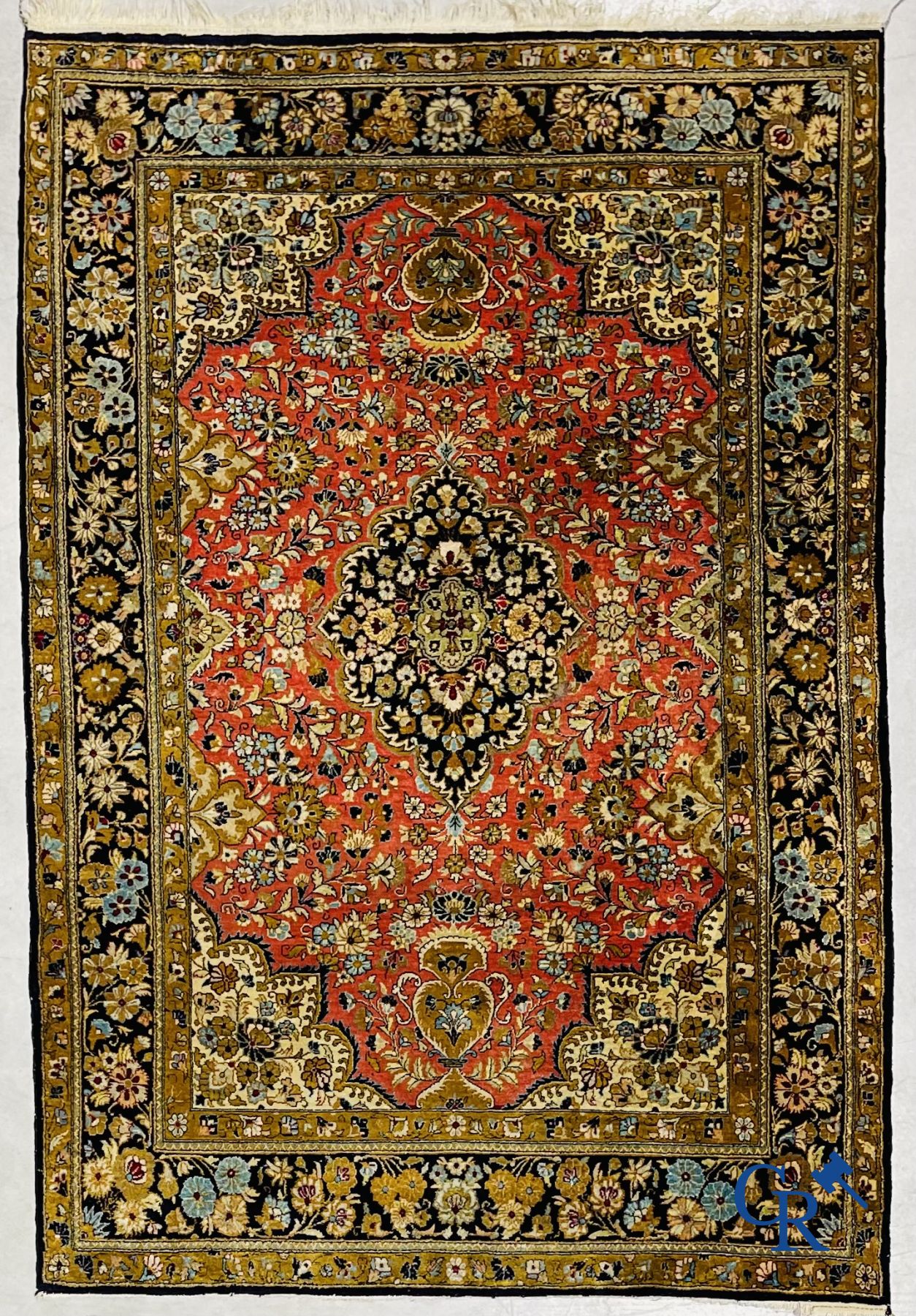 Oriental carpets: Ghoum. 2 Oriental carpets in silk. - Image 18 of 22