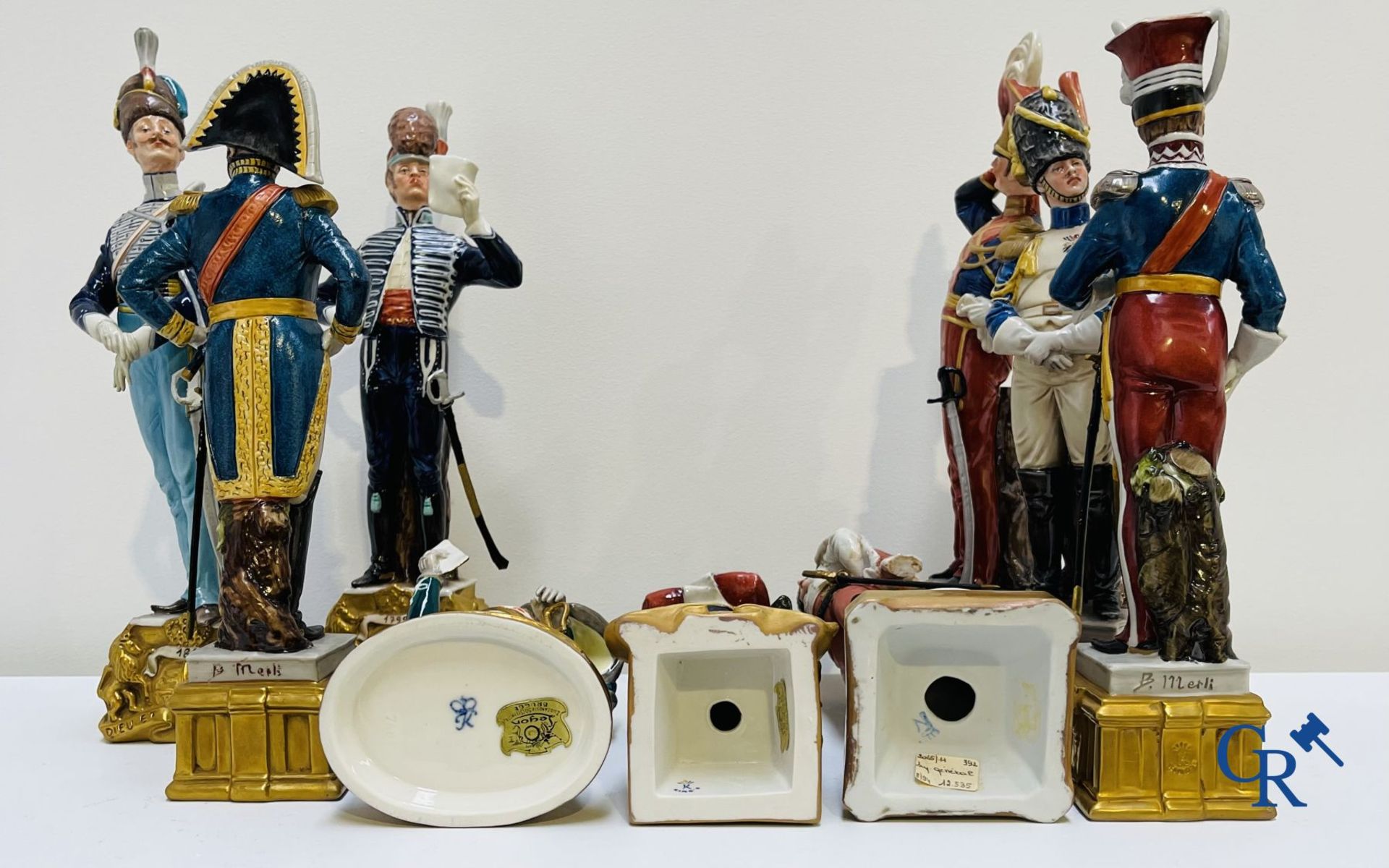 European porcelain: Lot of 10 porcelain figures from the Napoleonic era. - Image 9 of 10