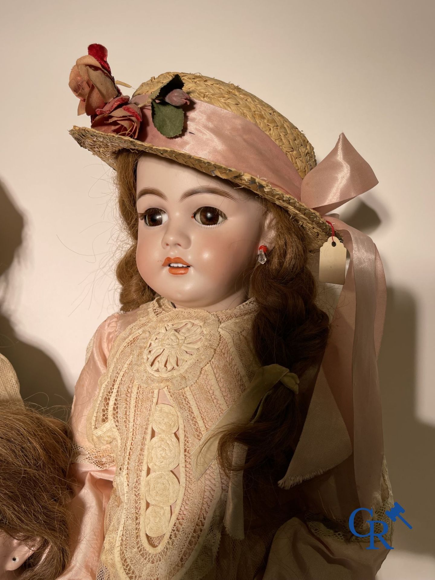 Toys: antique dolls: Lot of 3 dolls with porcelain head. - Image 8 of 13