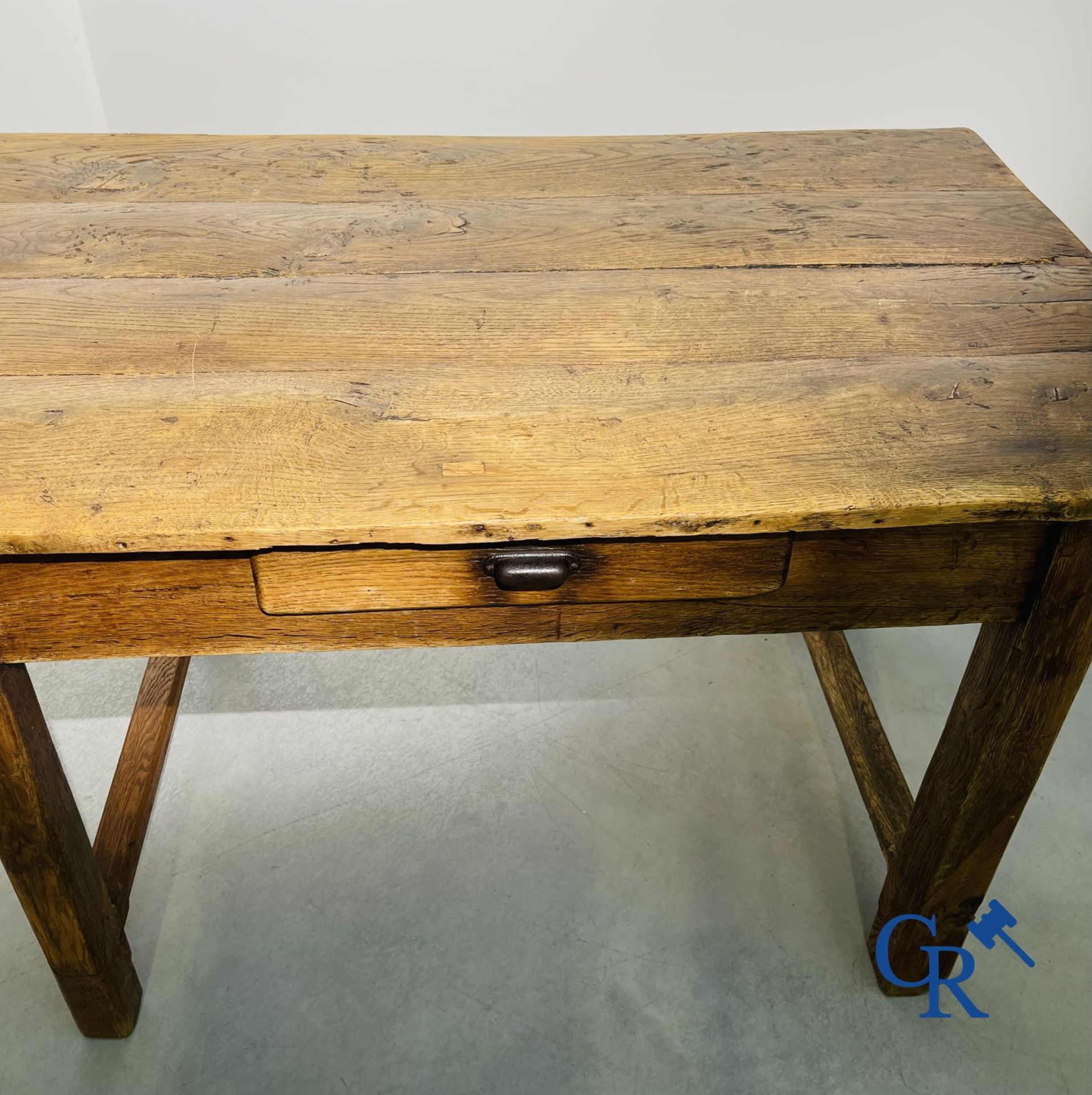 Large table in oak. 18th century. - Image 4 of 19