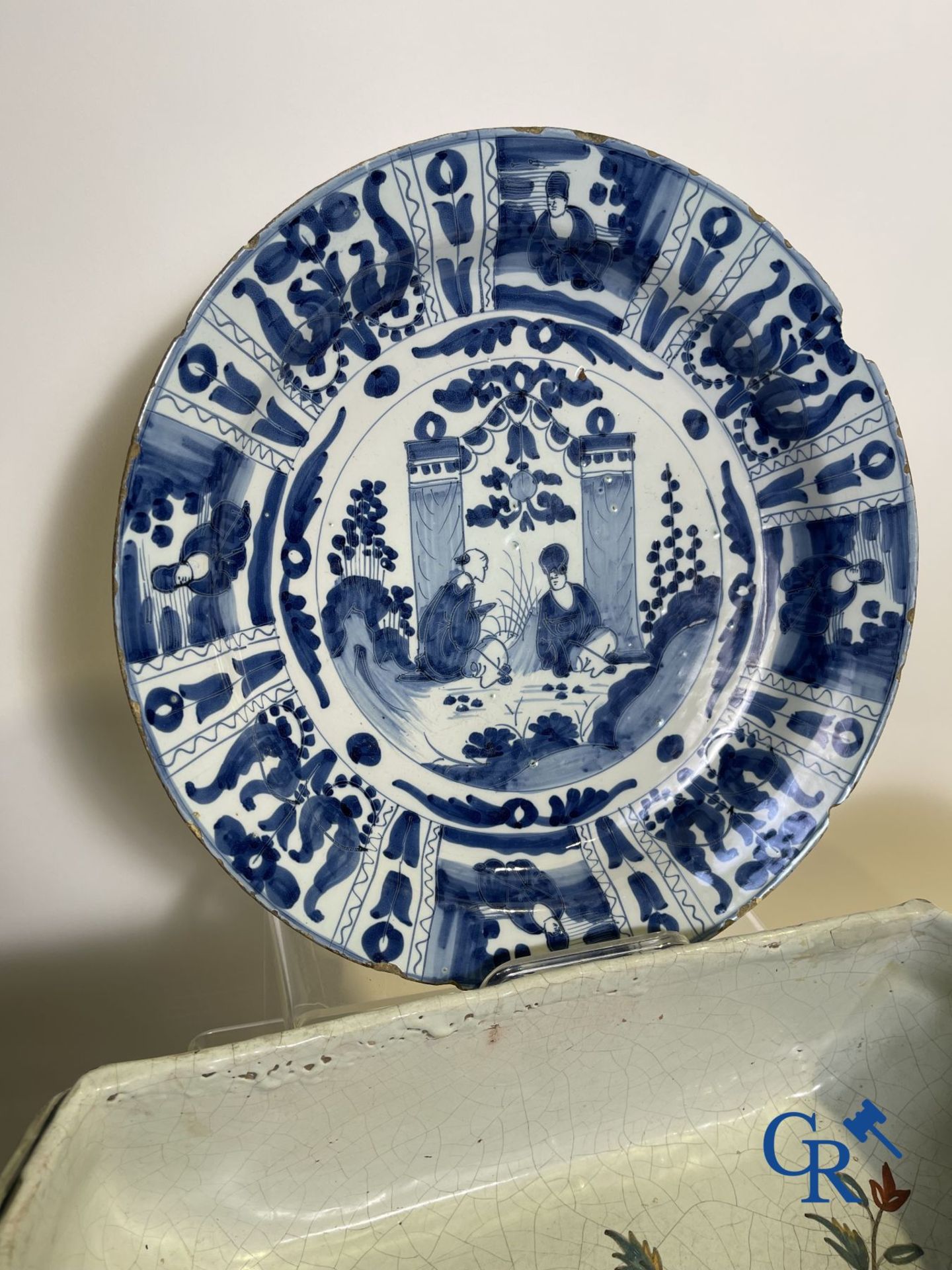 A part of a North French fountain and various pieces in faience and various antiques. - Image 6 of 22