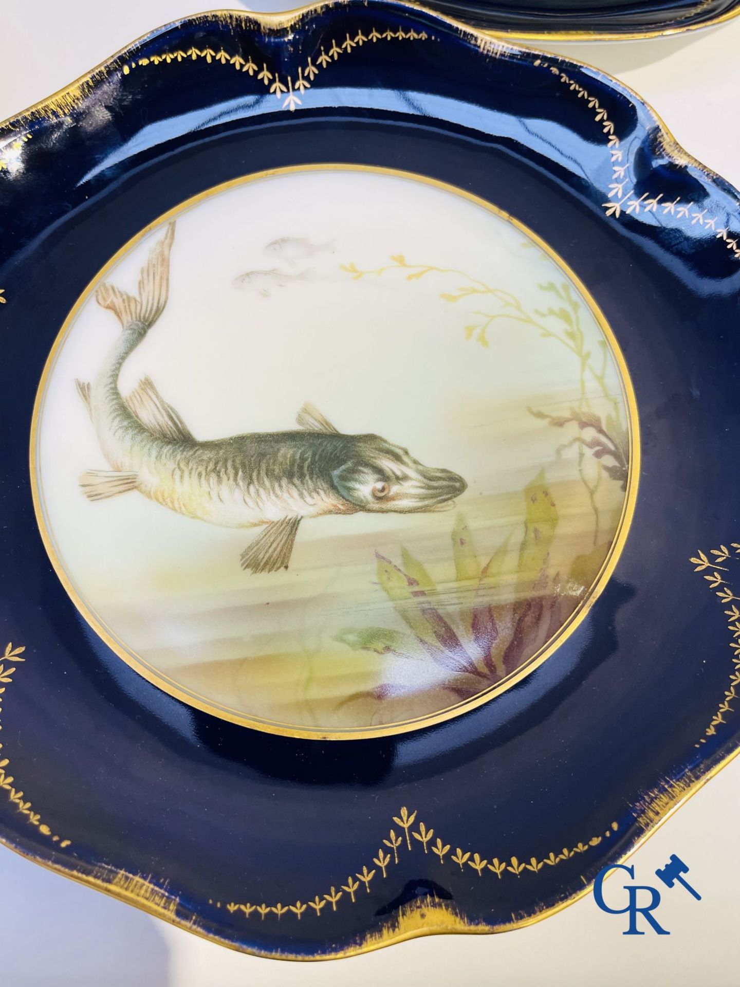 Porcelain: Tableware with a fish decor in Rosenthal porcelain. - Bild 10 aus 12