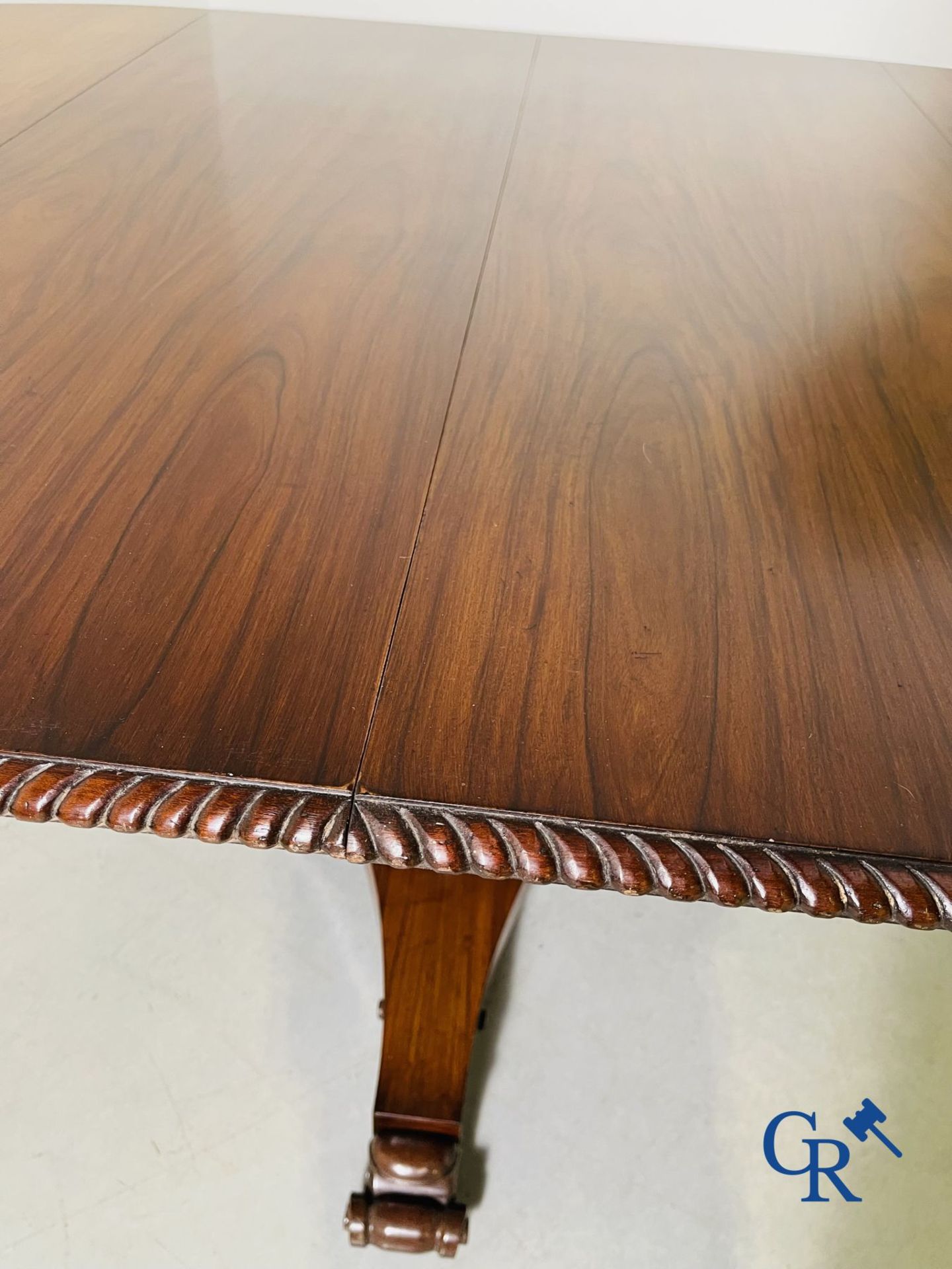 Furniture: English extendable table in mahogany. - Bild 8 aus 10