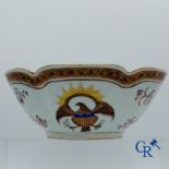 Asian Art: A Chinese famille rose bowl in export porcelain for the American market.