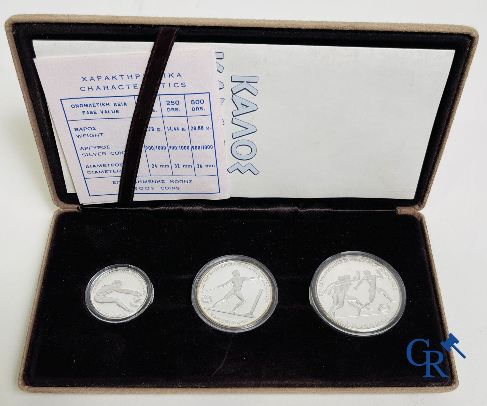 Silver coins: 9 silver coins Athens 1982. - Bild 7 aus 8