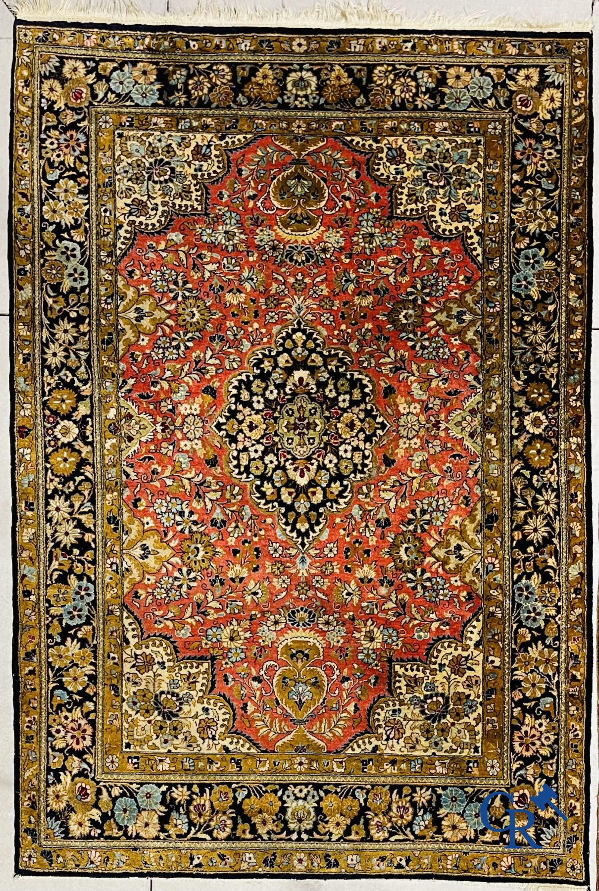 Oriental carpets: Ghoum. 2 Oriental carpets in silk. - Image 3 of 22