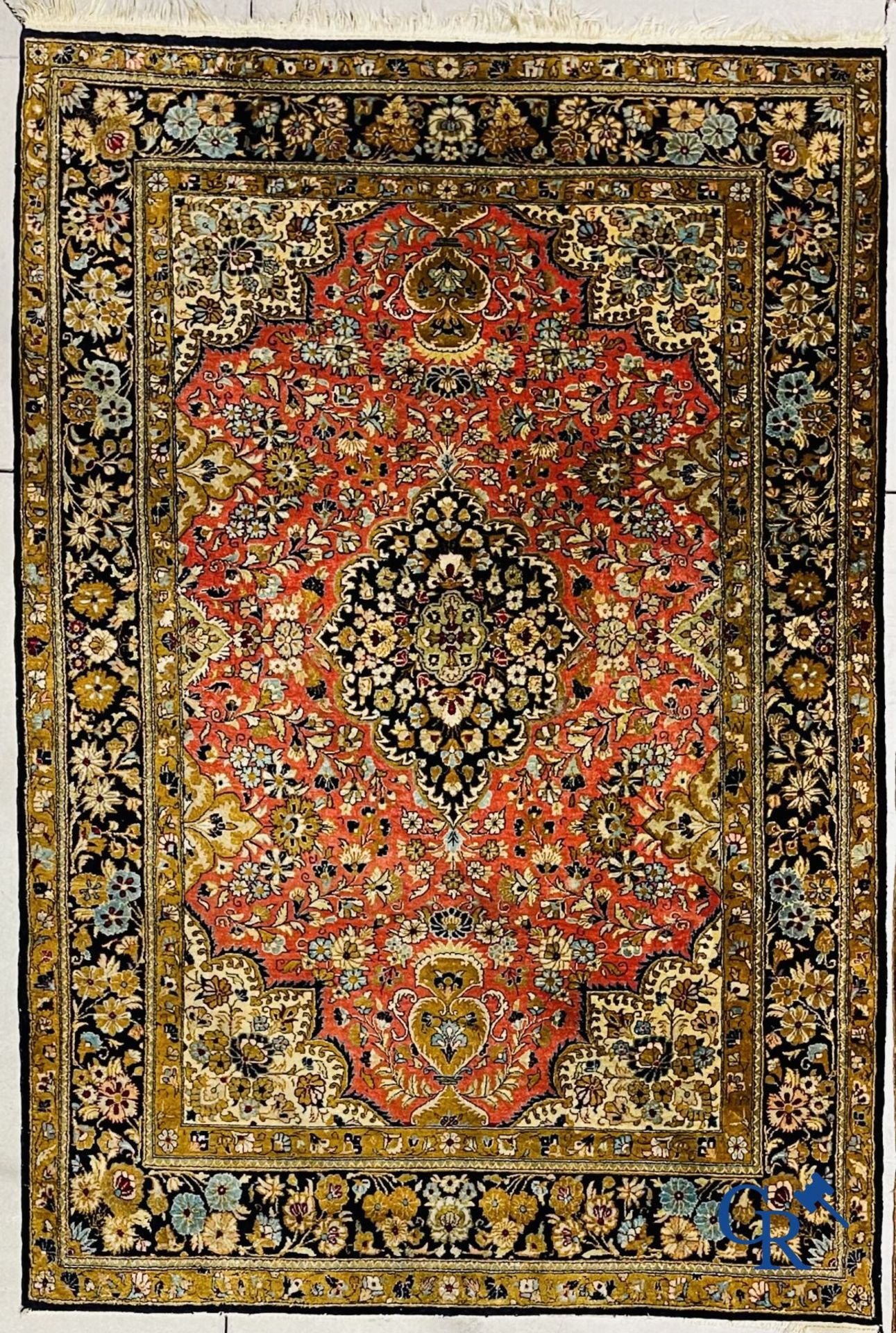 Oriental carpets: Ghoum. 2 Oriental carpets in silk. - Image 3 of 22