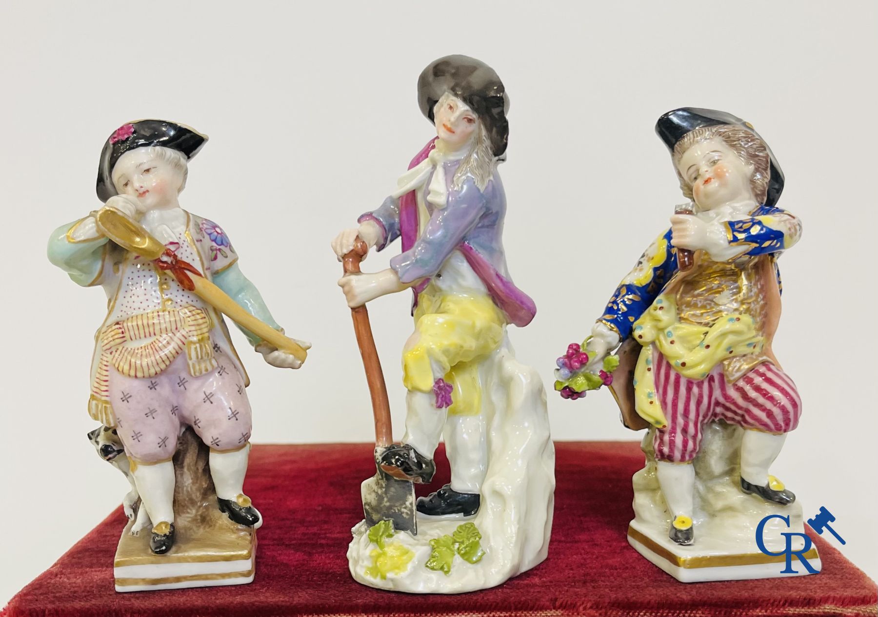 Meissen: 4 groups in fine German porcelain. - Image 4 of 7