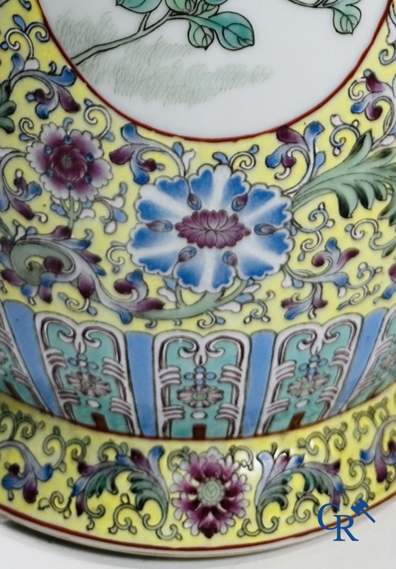 Chinese Porcelain: Large Chinese vase with a double decor. 20th century. - Image 13 of 17