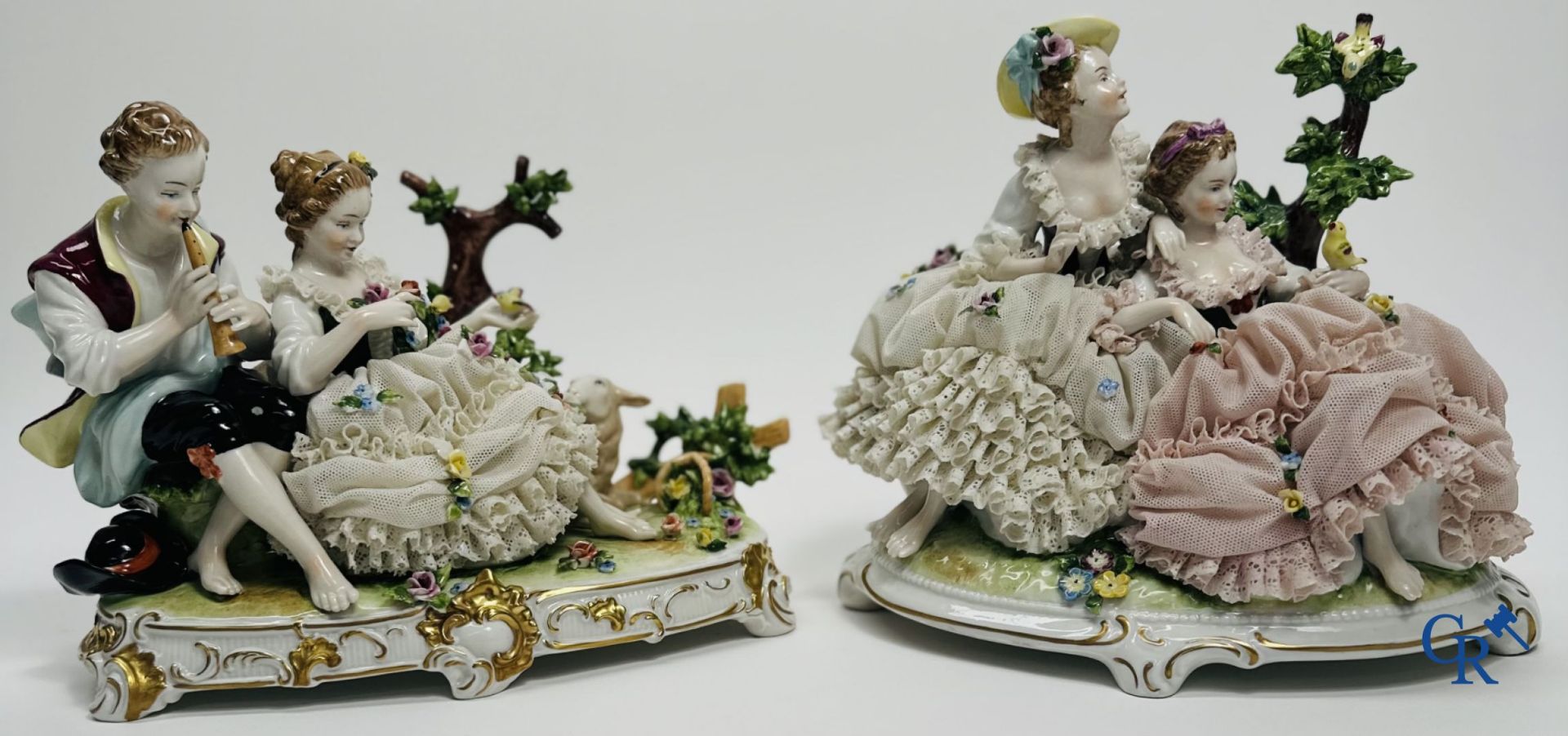 Nice lot of German porcelain and white biscuit. - Image 5 of 11