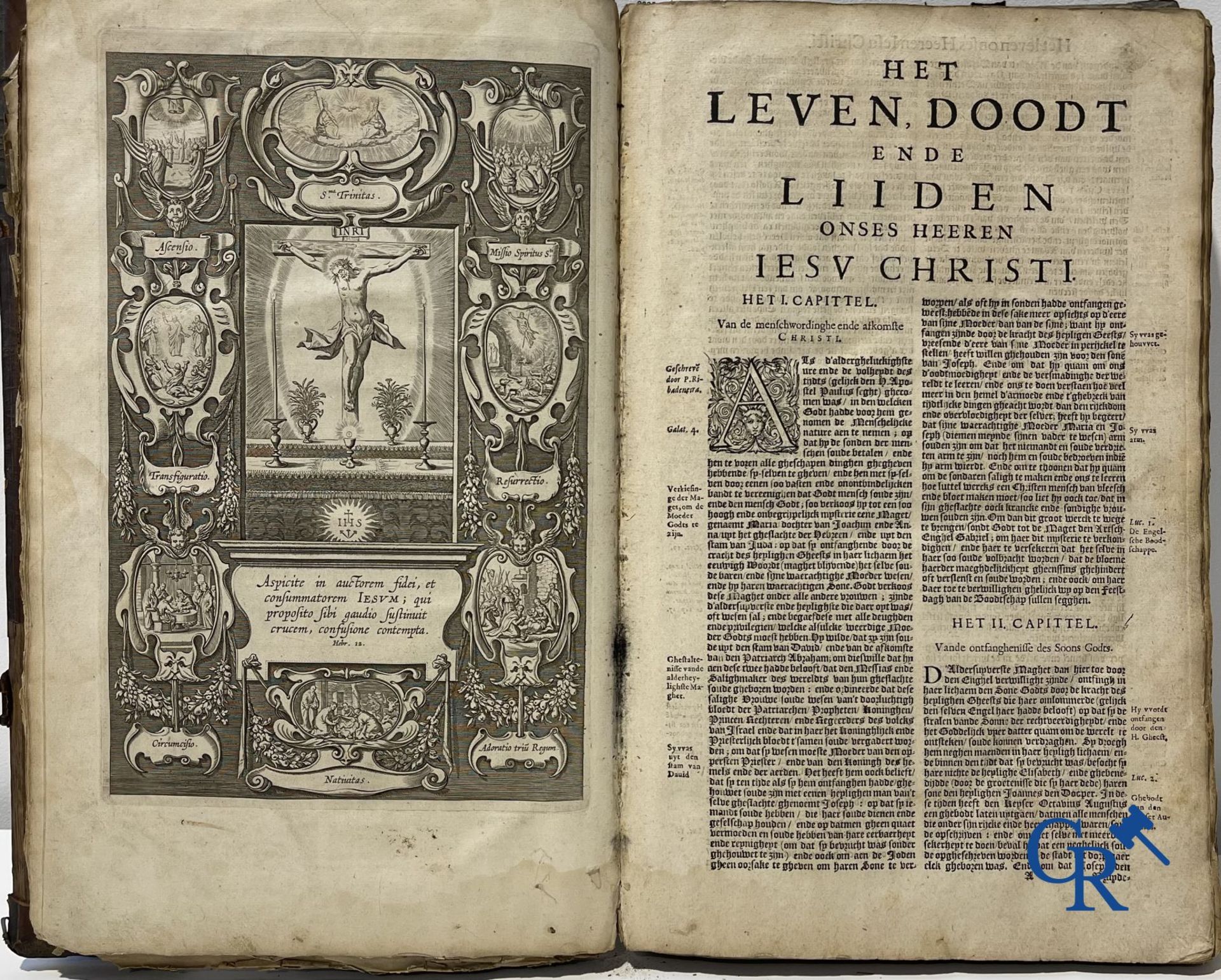 Early printed books: Pedro de Ribadeneira, Heribert Rosweyde, P. Andreas De Boeye. Antwerp 1665 and  - Bild 5 aus 17