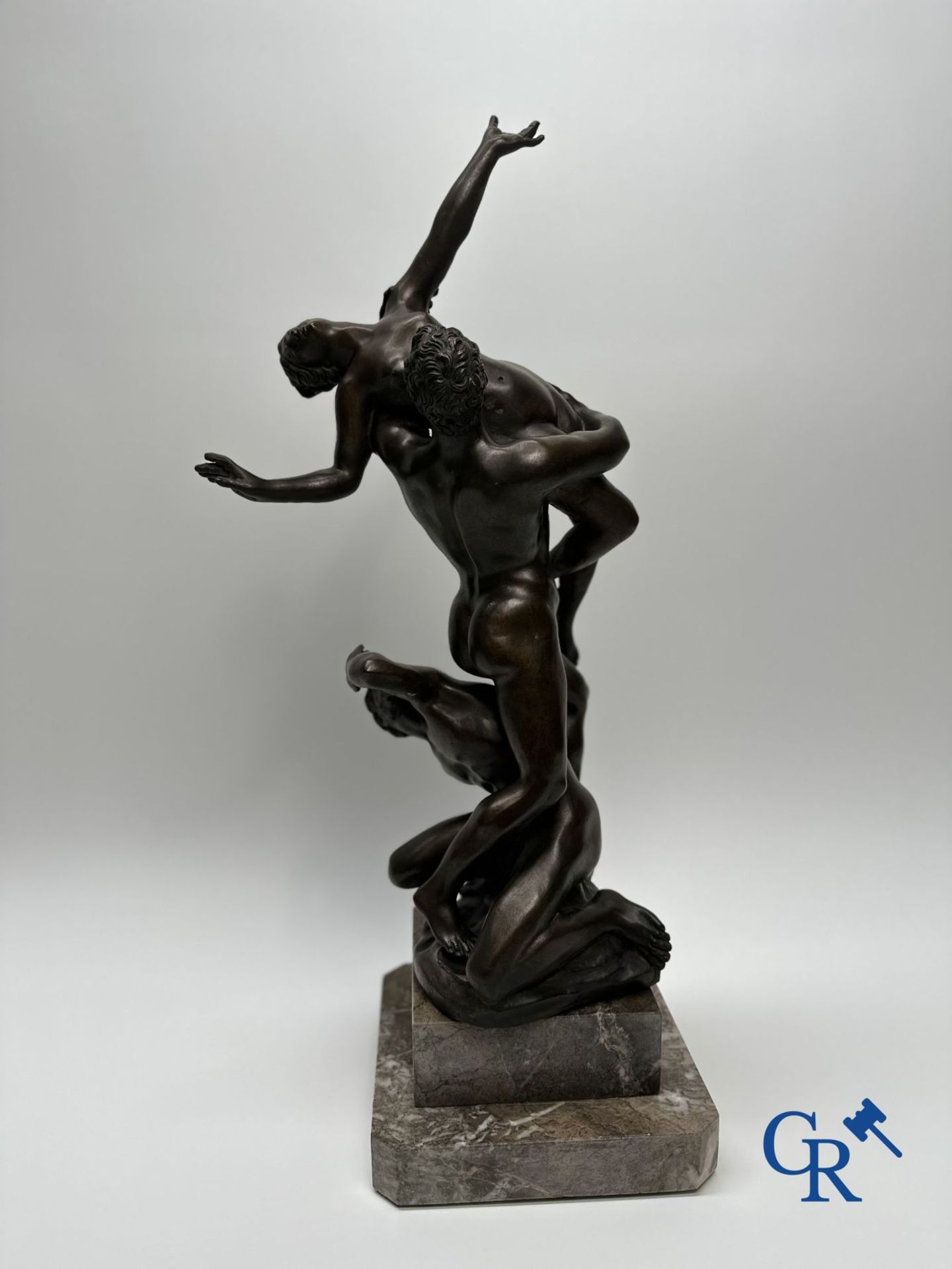 Bronze statue of the Abduction of the Sabine Women after Giambologna. 20th century. - Image 11 of 11