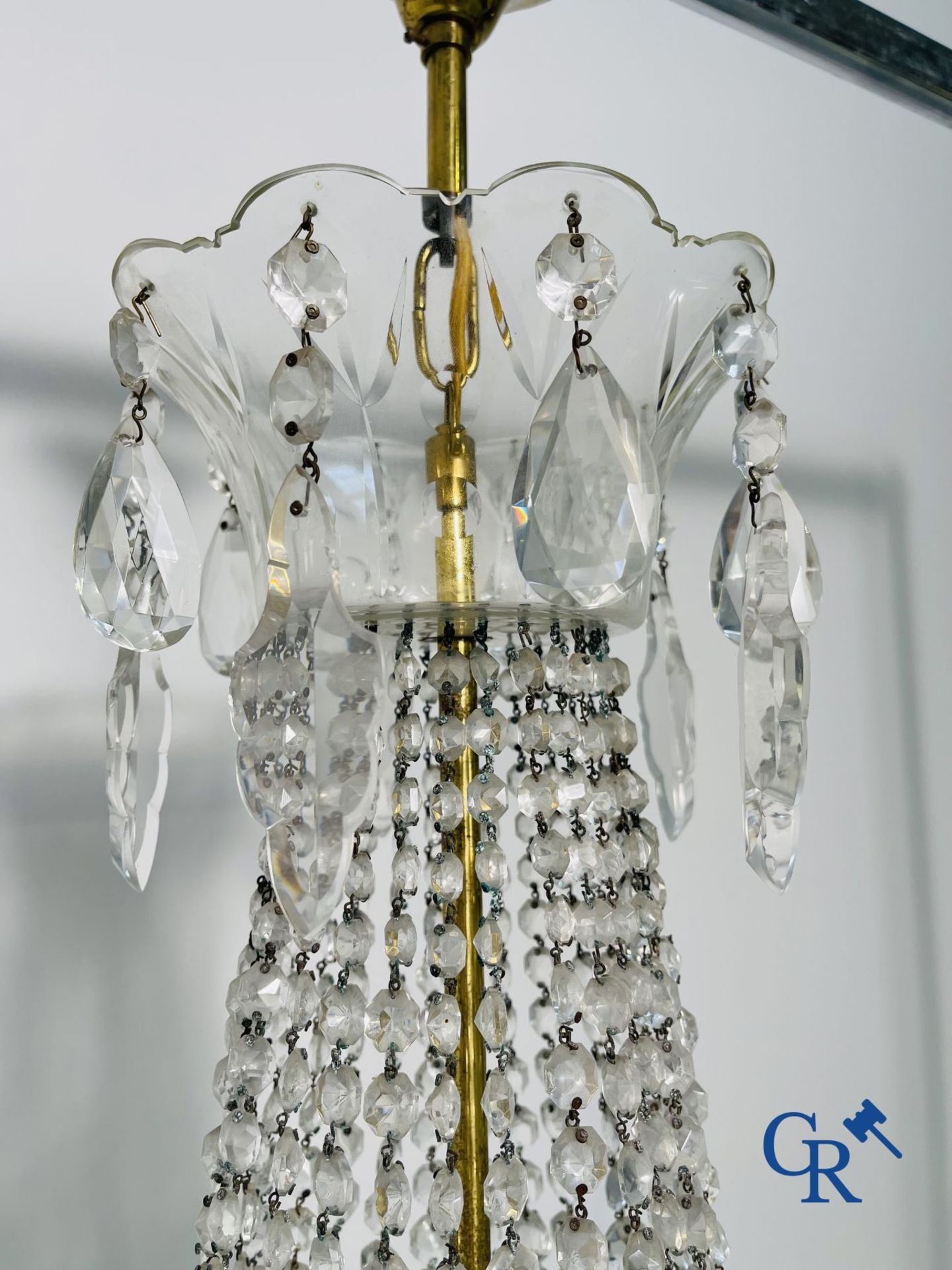 Chandelier: Beautiful Sac à pearles chandelier in crystal. - Bild 8 aus 9