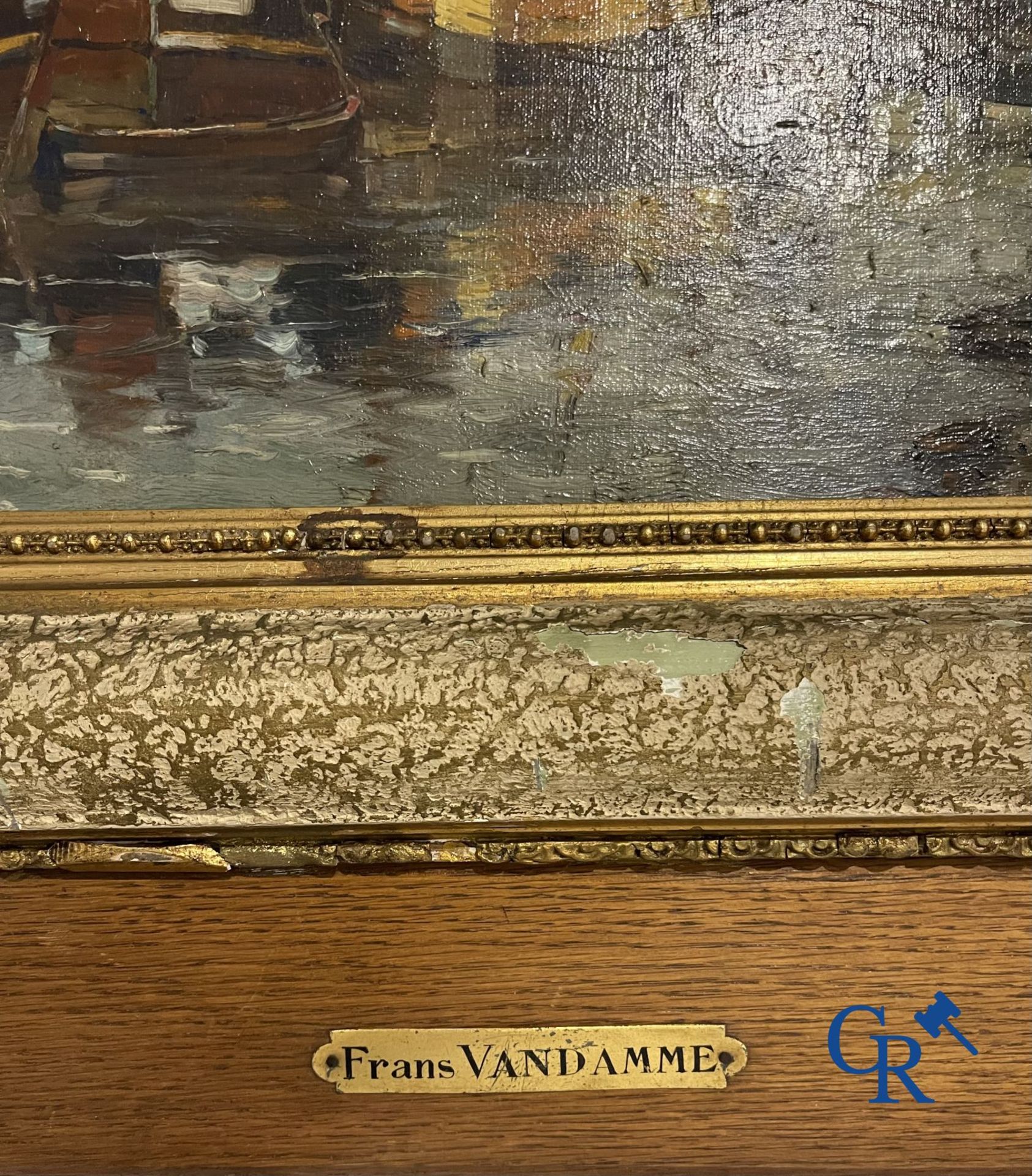 2 paintings: Frans Vandamme and signed illegibly. - Image 4 of 9