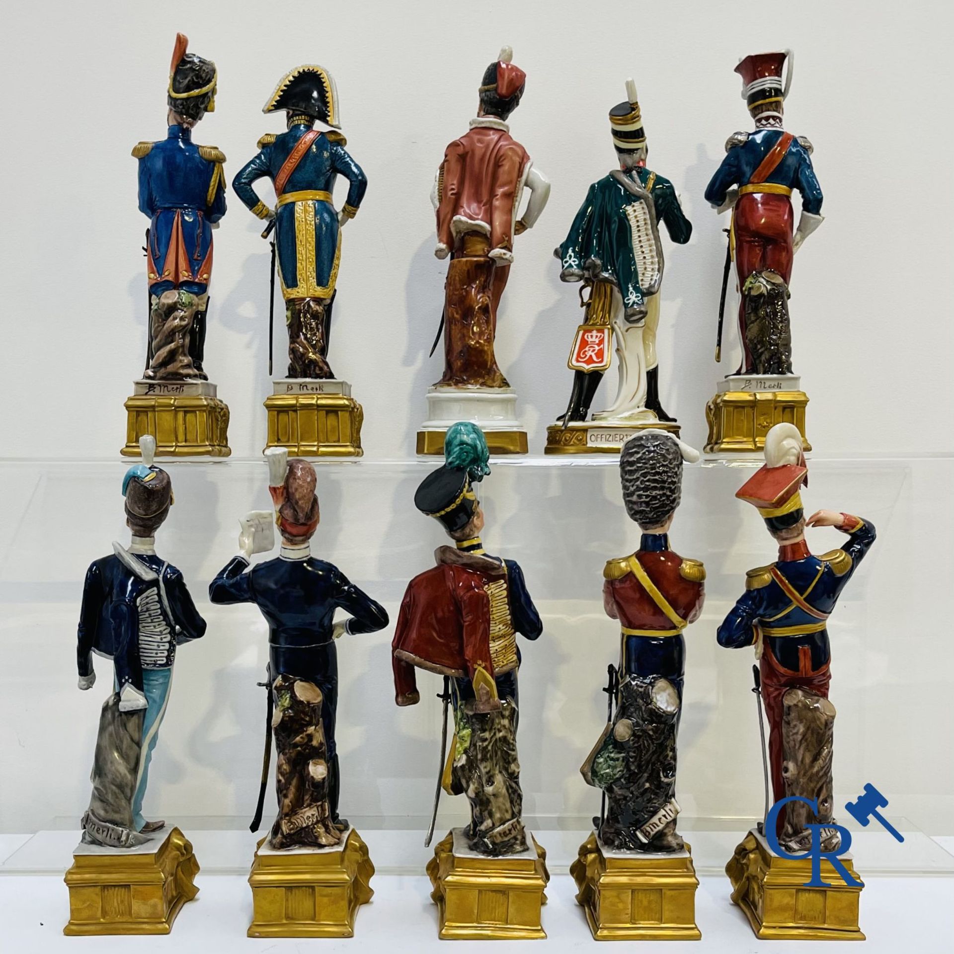 European porcelain: Lot of 10 porcelain figures from the Napoleonic era. - Image 2 of 10