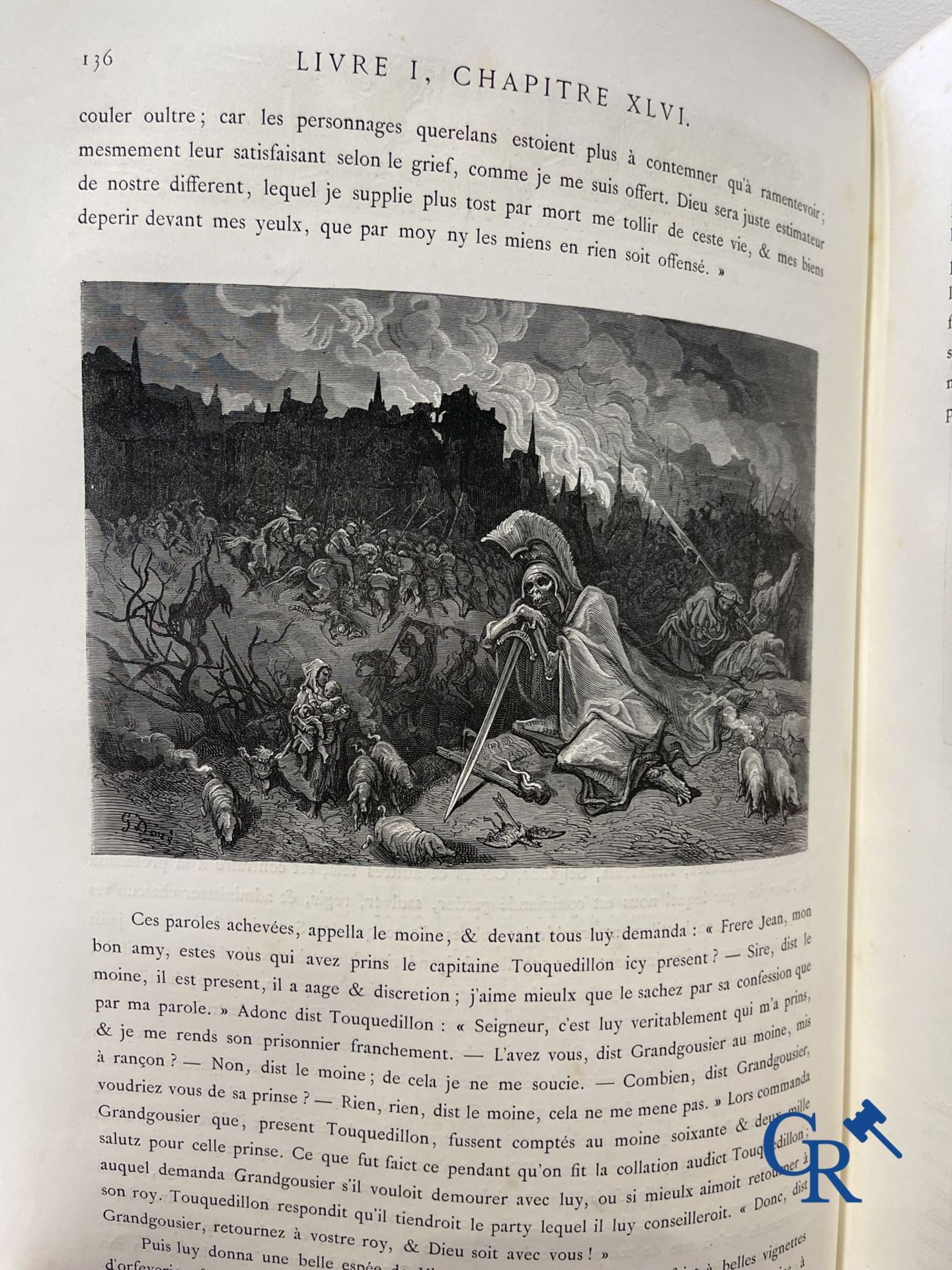 Books: Rabelais François, Works by Rabelais, drawings by Gustave Doré. Dante Alighieri, La Divina Co - Image 9 of 18