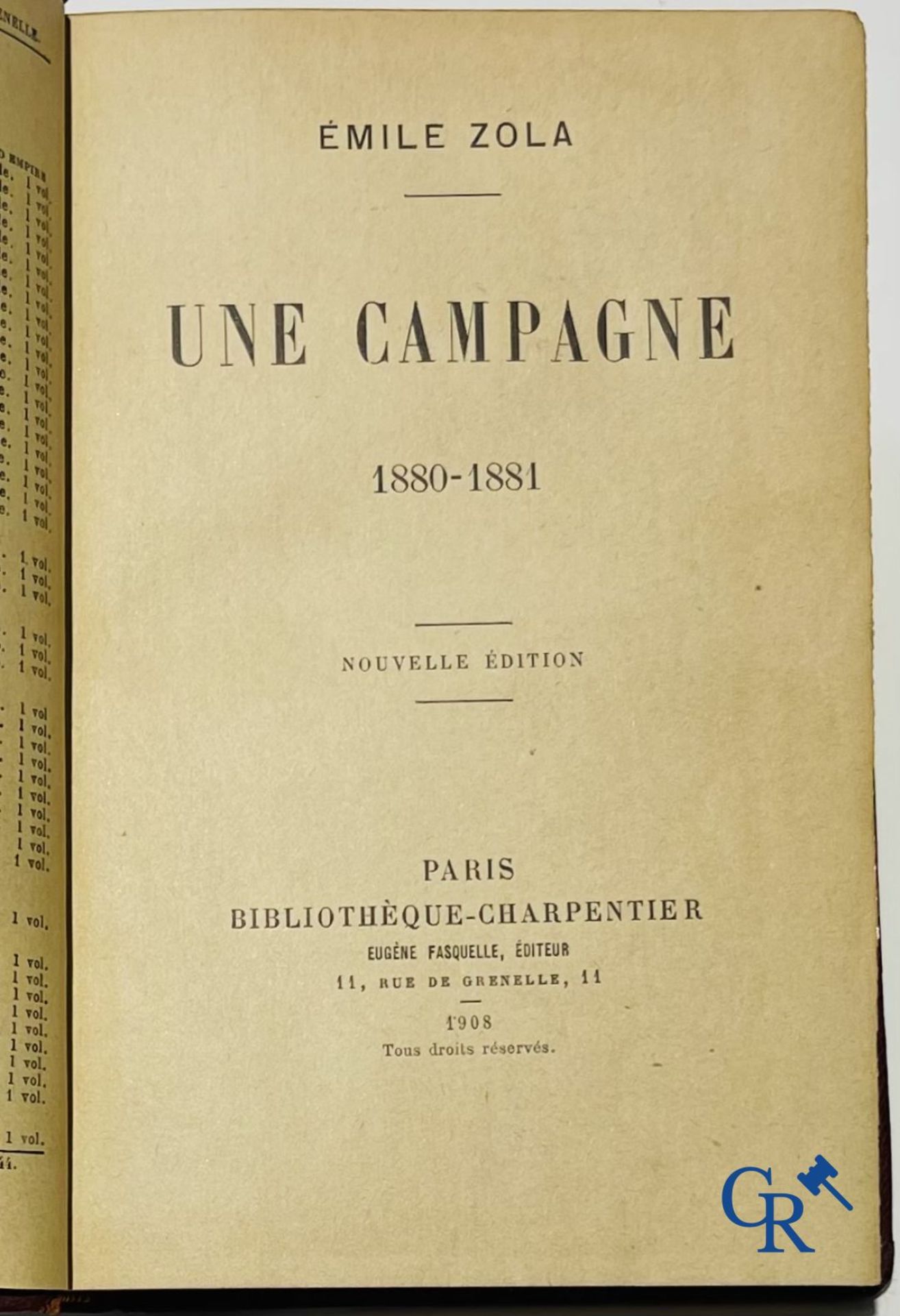 Books: Emile Zola, collection of works edition, Eugène Fasquelle. 47 volumes. - Image 6 of 11