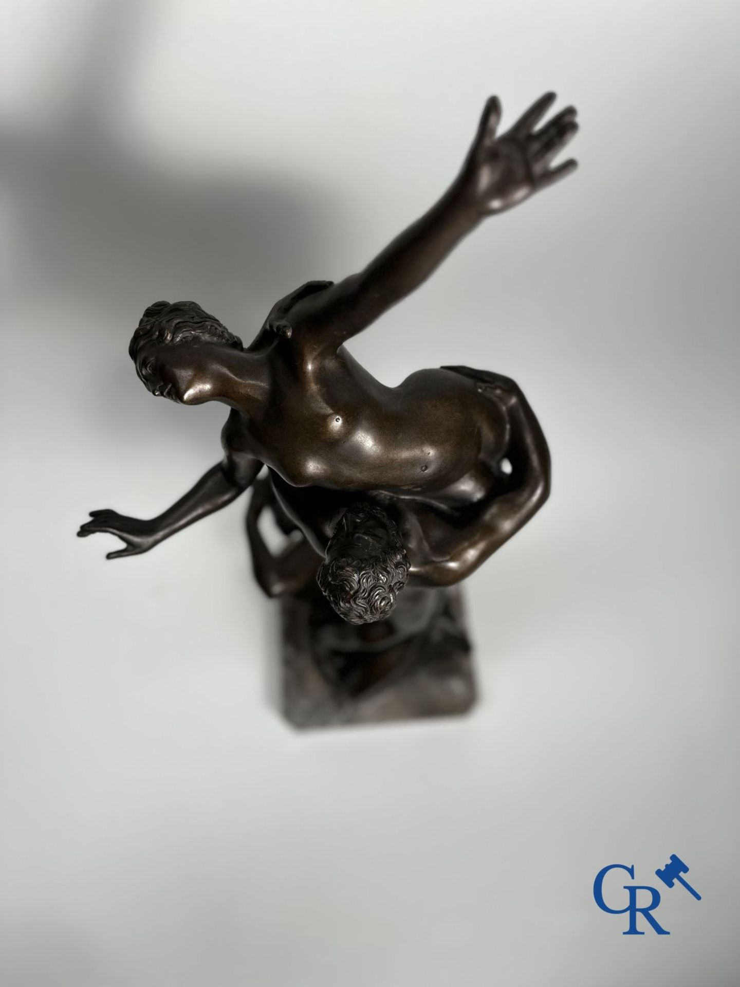 Bronze statue of the Abduction of the Sabine Women after Giambologna. 20th century. - Image 3 of 11