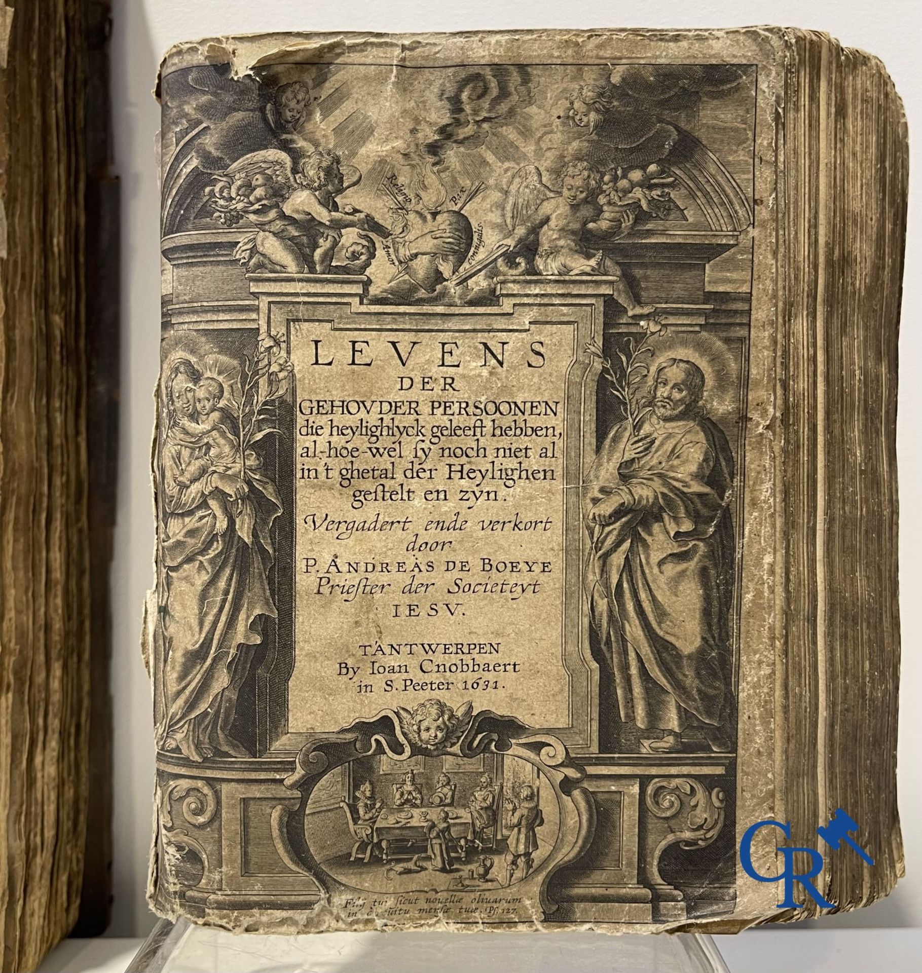 Early printed books: Pedro de Ribadeneira, Heribert Rosweyde, P. Andreas De Boeye. Antwerp 1665 and  - Bild 3 aus 17