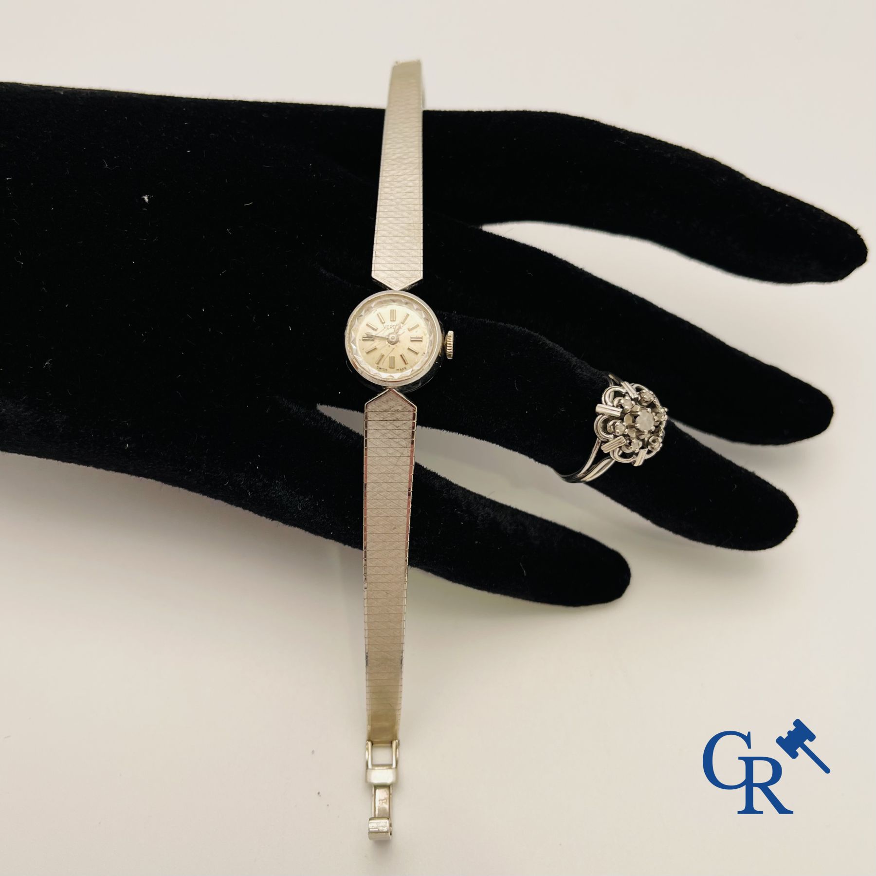 Jewellery/Watches: A ladies watch and a ring in white gold 18K (750°/00), 2 wristwatches Jaguar and  - Image 2 of 11