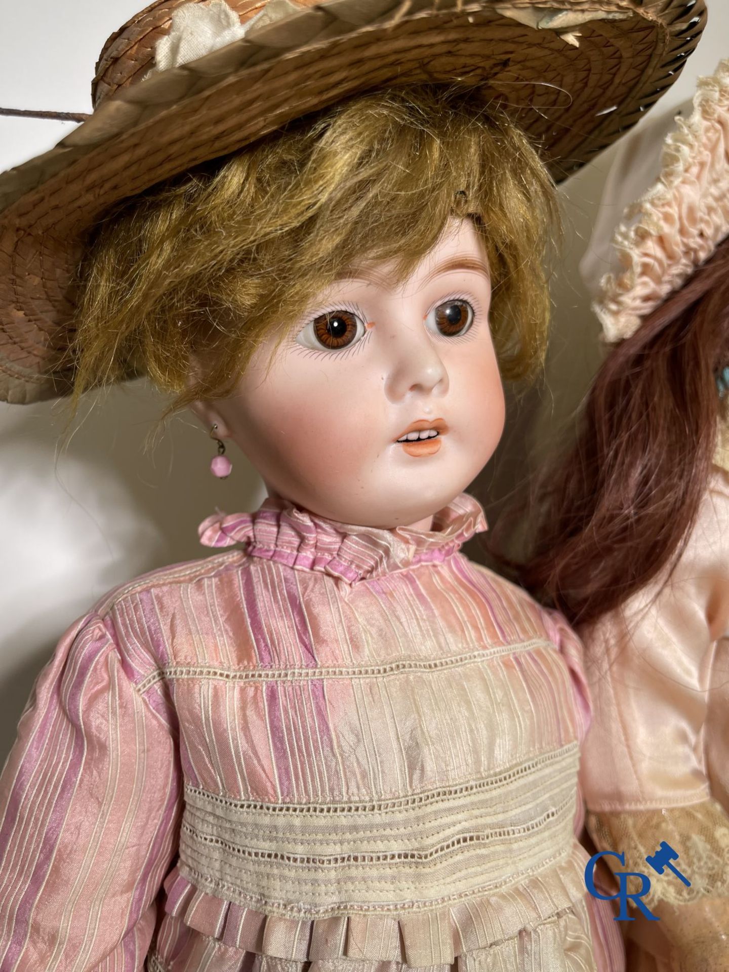 Toys: antique dolls: Lot of 3 dolls with porcelain head. - Image 3 of 9