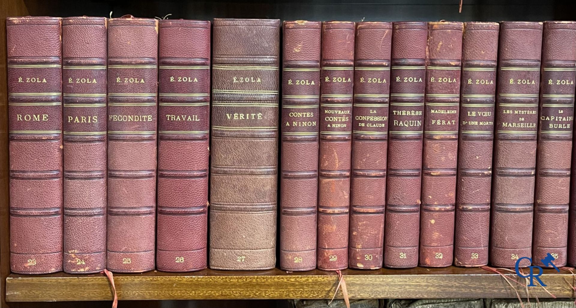 Books: Emile Zola, collection of works edition, Eugène Fasquelle. 47 volumes. - Bild 8 aus 11