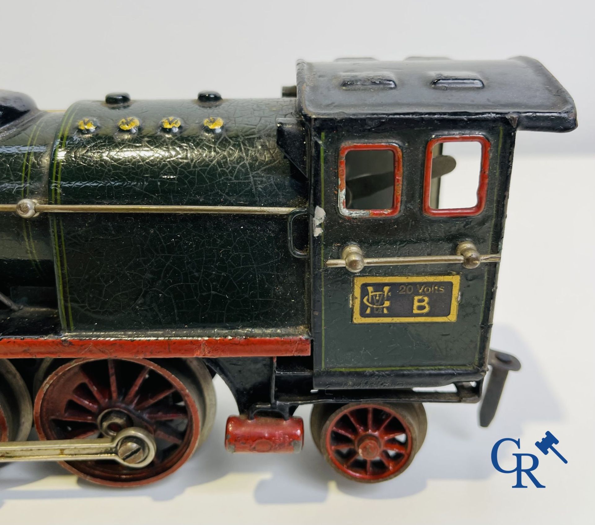 Old toys: Märklin, Locomotive with towing tender and dining car.
About 1930. - Image 3 of 32