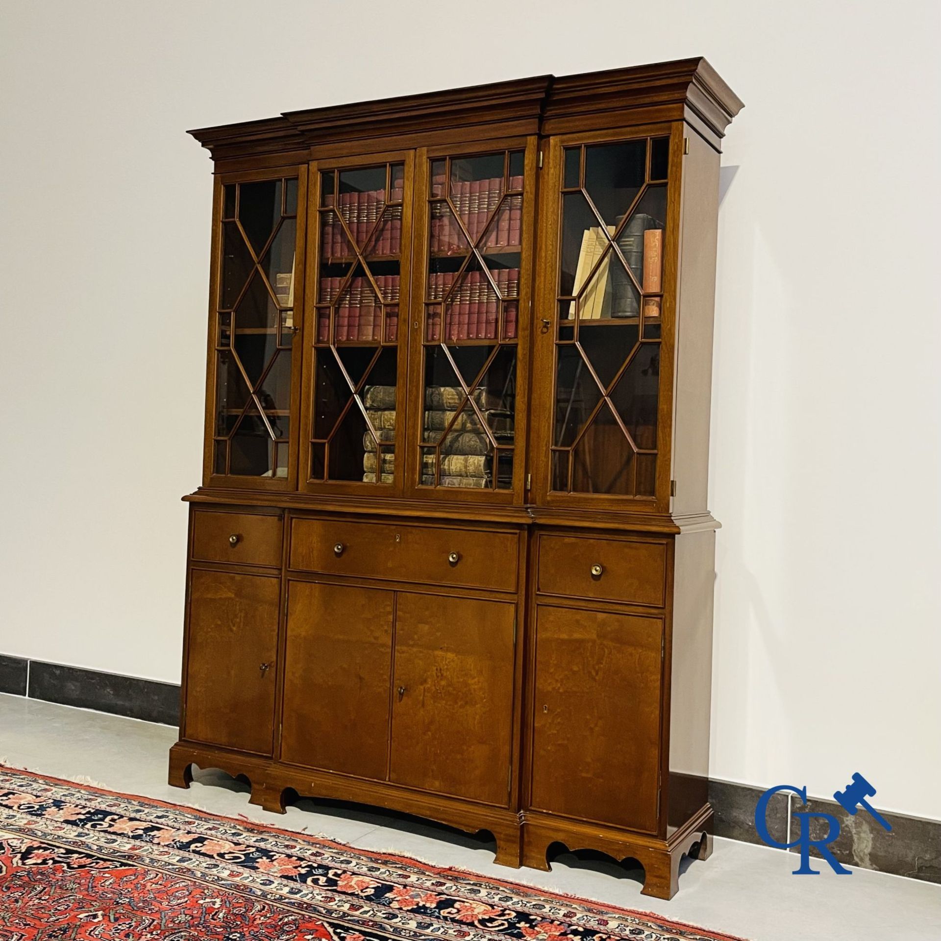 The Coene brothers Kortrijk. Mahogany bookcase. - Image 3 of 5