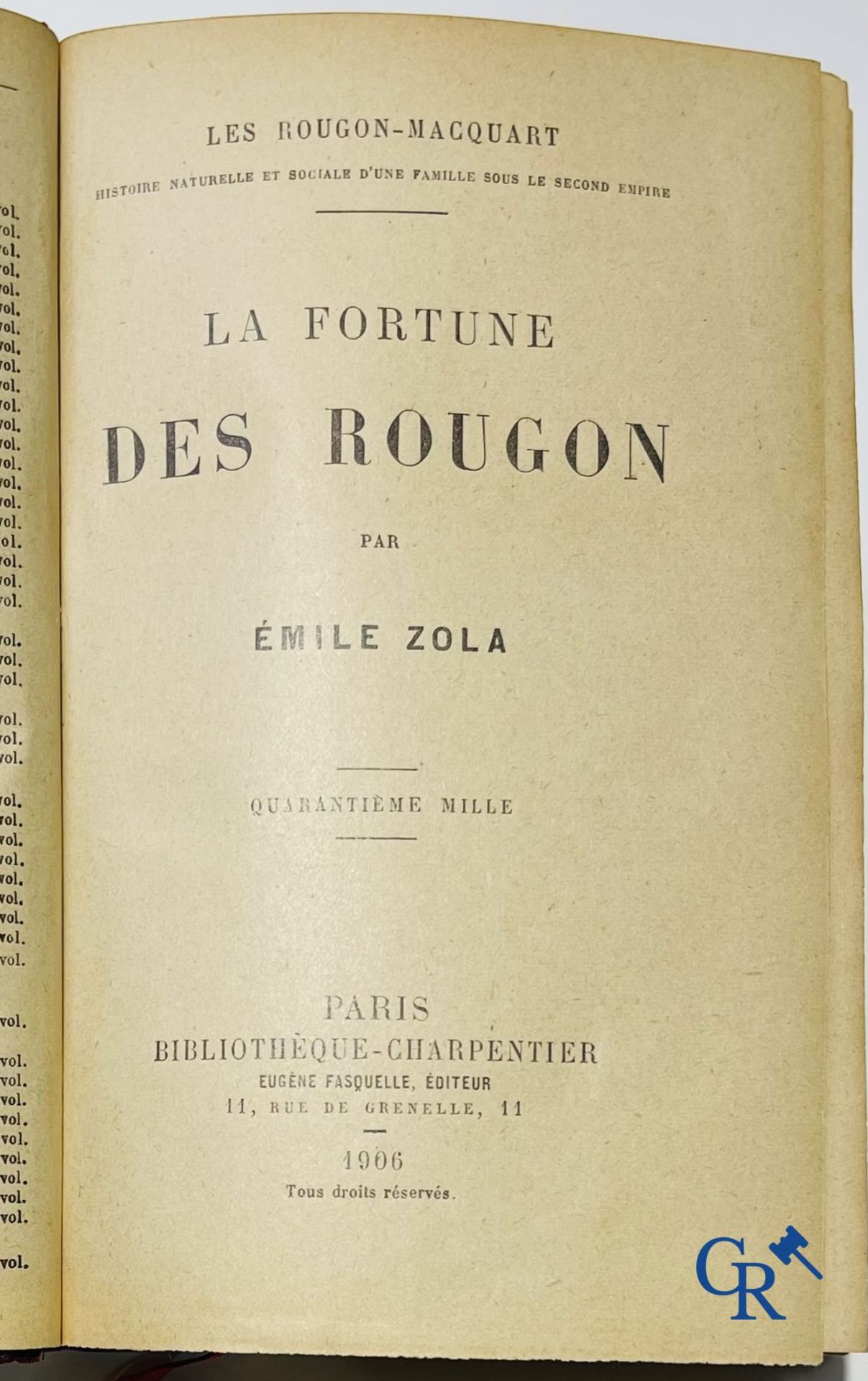 Books: Emile Zola, collection of works edition, Eugène Fasquelle. 47 volumes. - Bild 5 aus 11