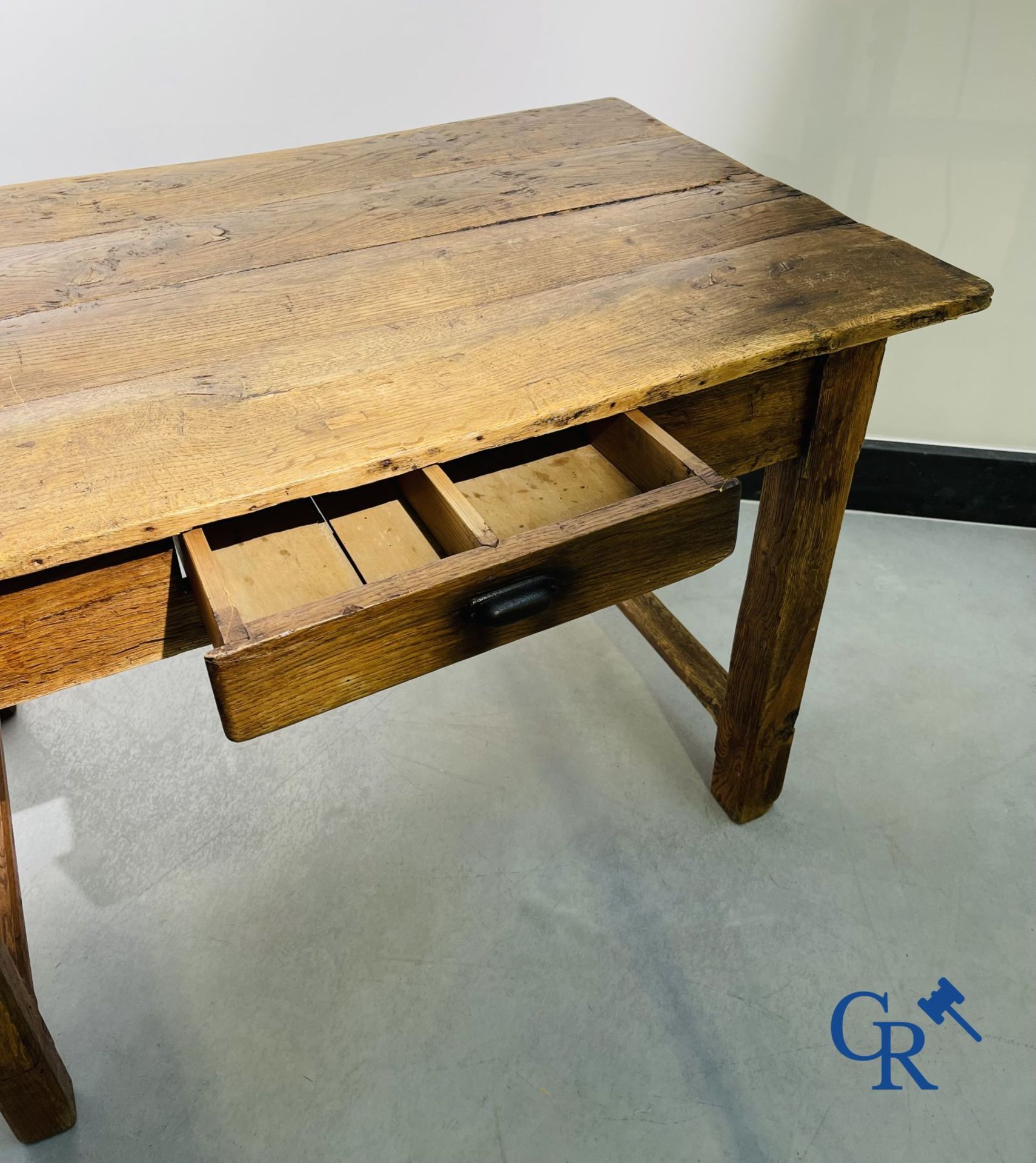 Large table in oak. 18th century. - Image 5 of 19
