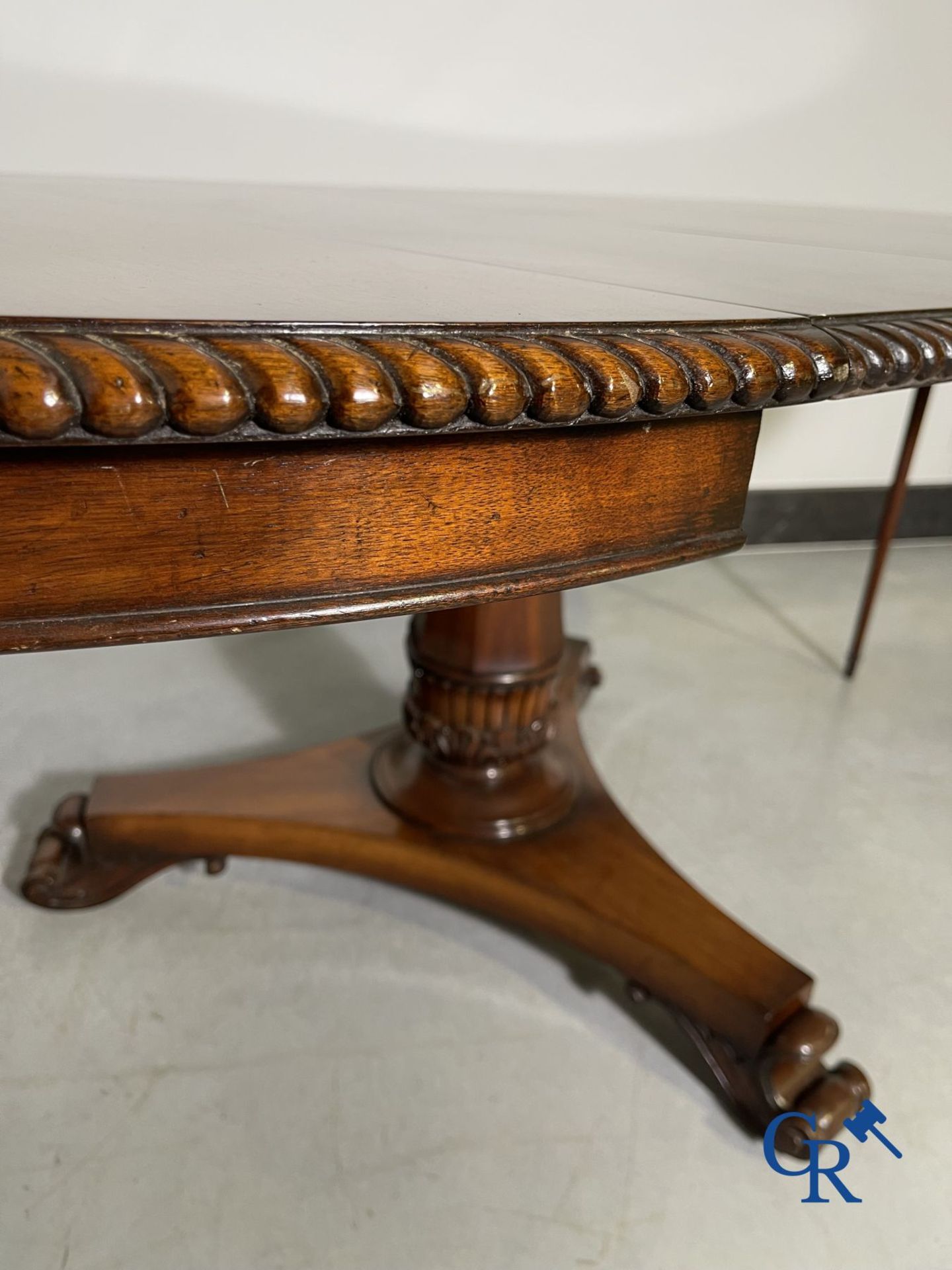 Furniture: English extendable table in mahogany. - Bild 7 aus 10