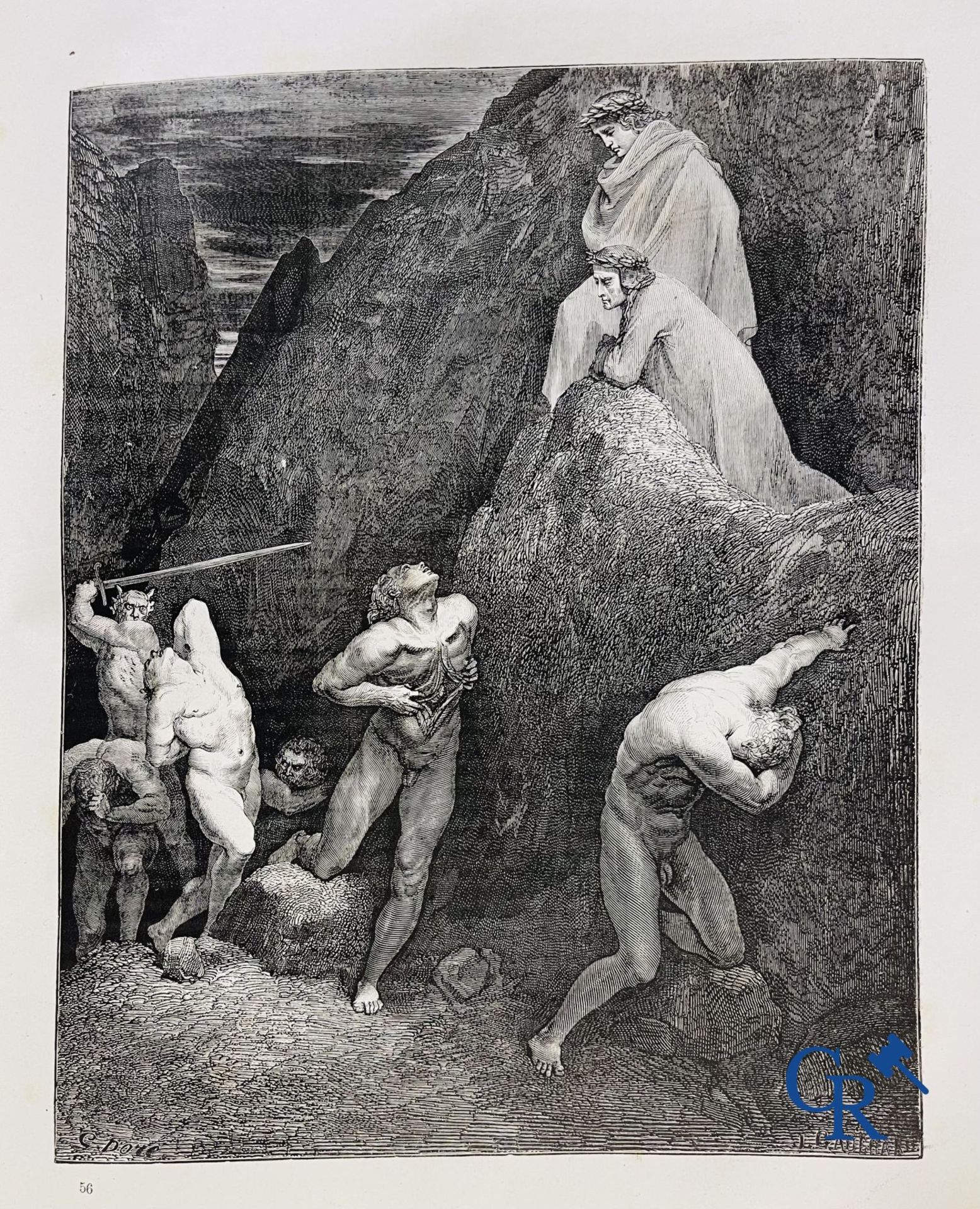 Books: Rabelais François, Works by Rabelais, drawings by Gustave Doré. Dante Alighieri, La Divina Co - Image 17 of 18