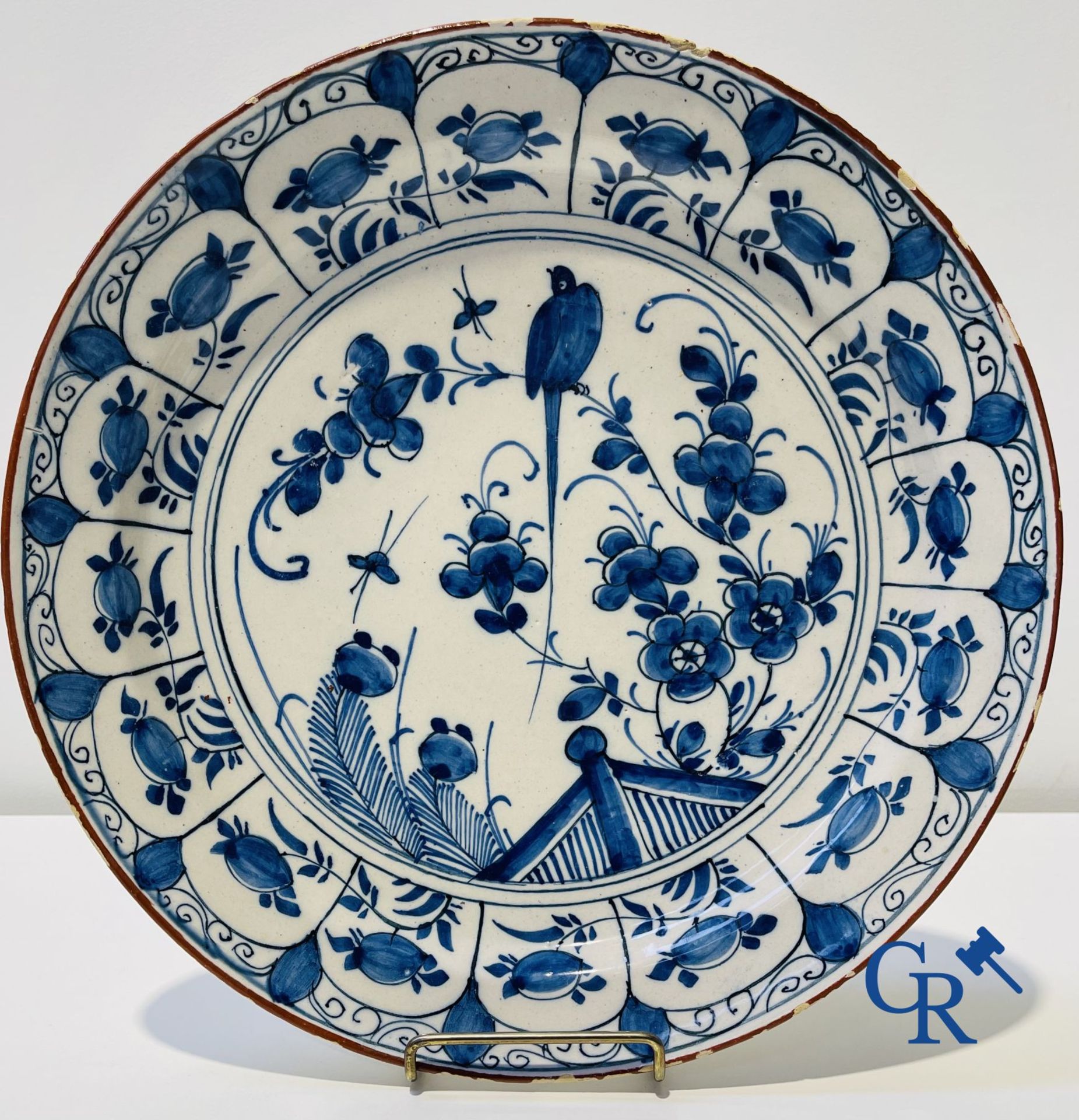 Delft: 10 pieces of 18 century Delft faience. - Image 14 of 19