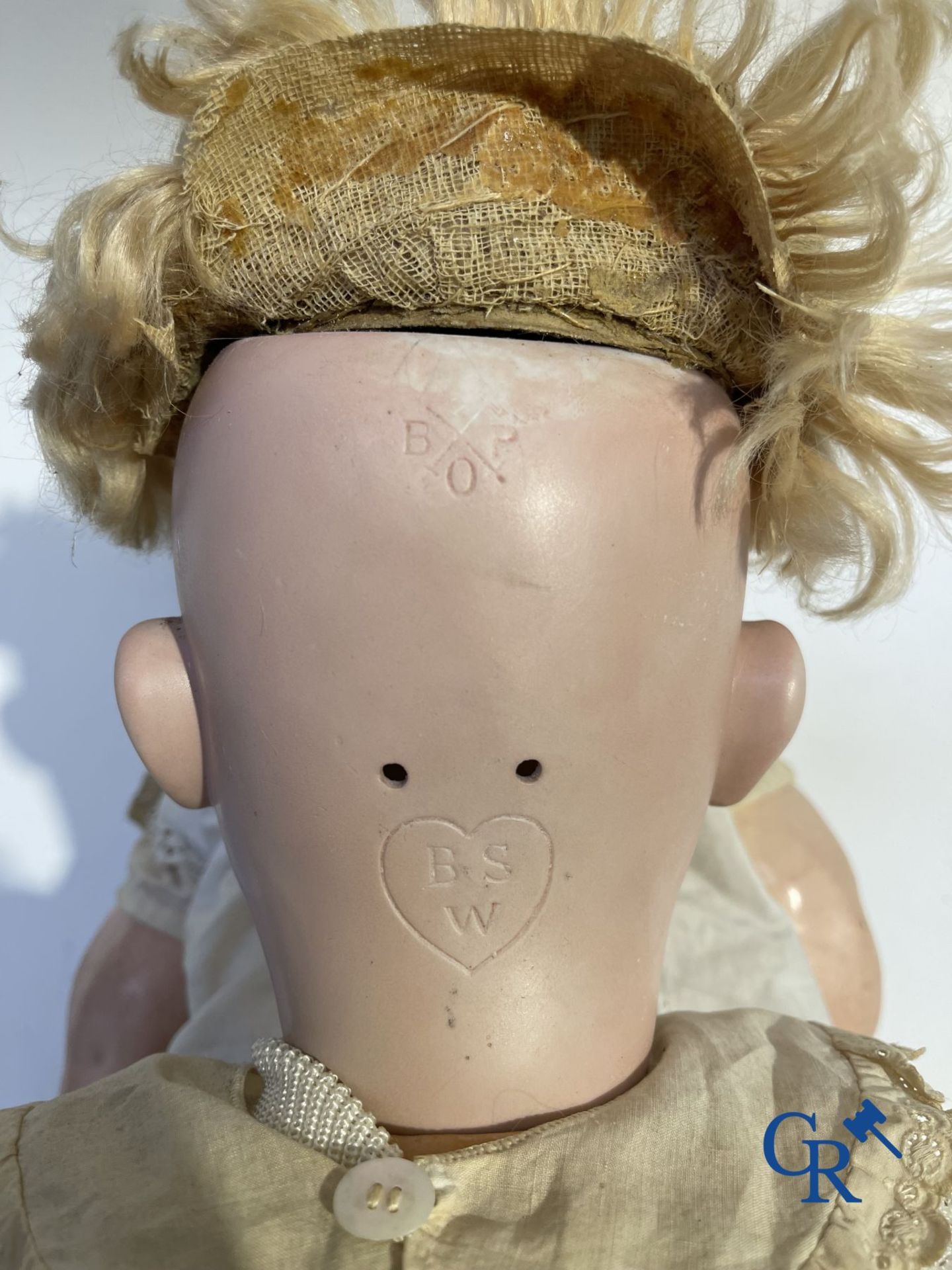 Toys: antique dolls: a lot of 3 antique dolls with porcelain head. - Image 9 of 9