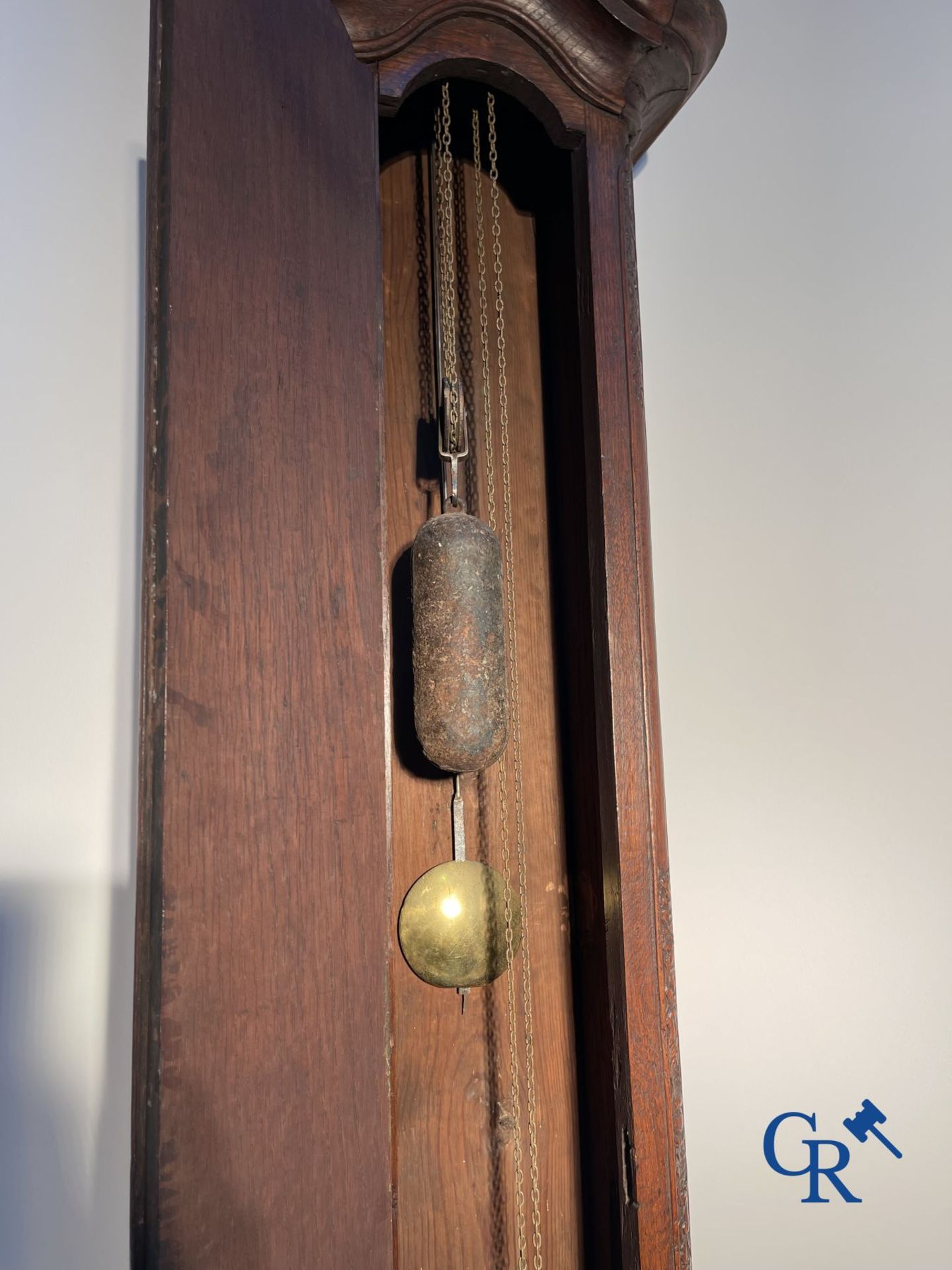 Standing clock in oak. 18th century. - Image 8 of 10