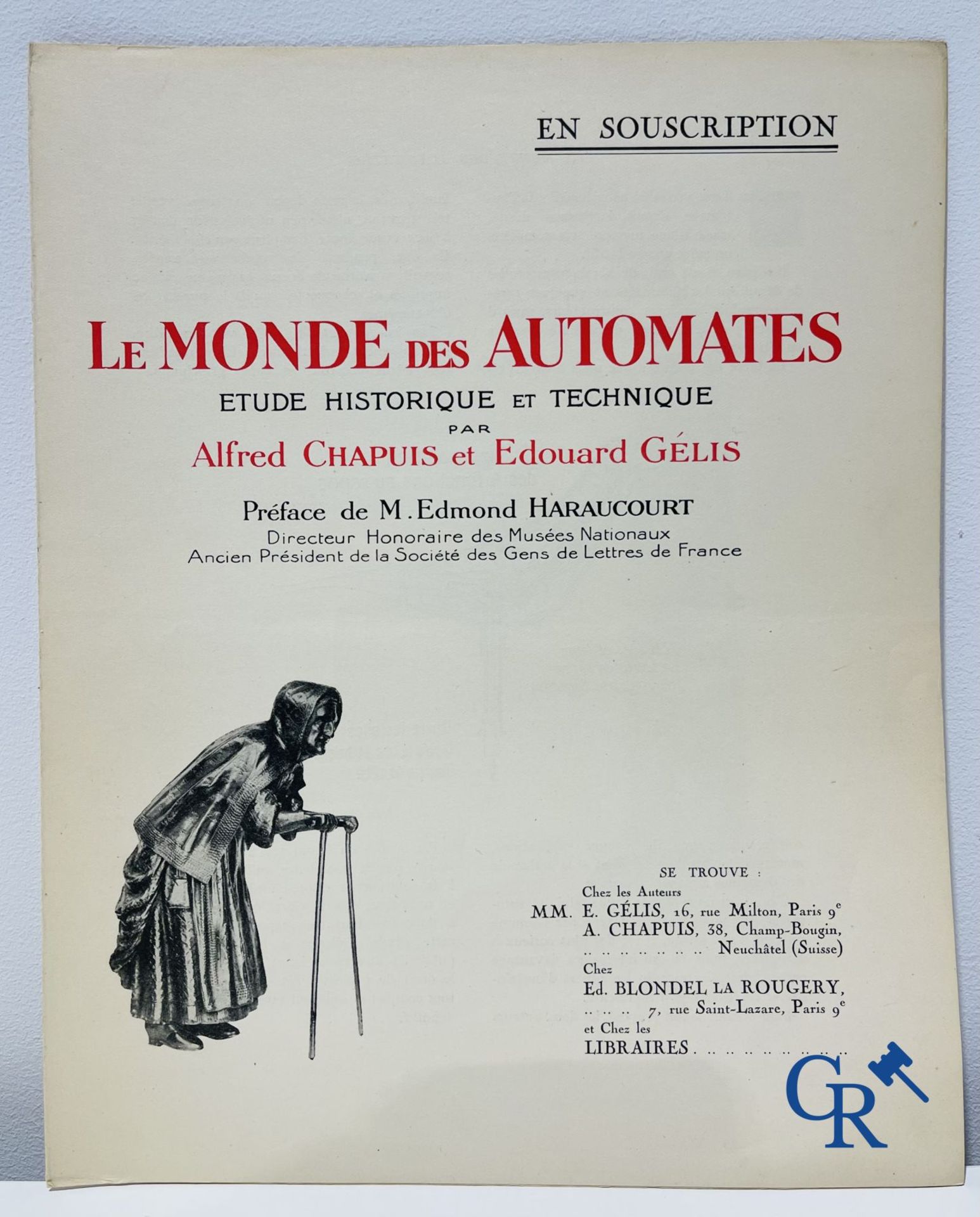 Automates. Rare edition of "Le monde des automates." Alfred Chapuis et Edouard Gélis. Paris 1928. - Bild 4 aus 26
