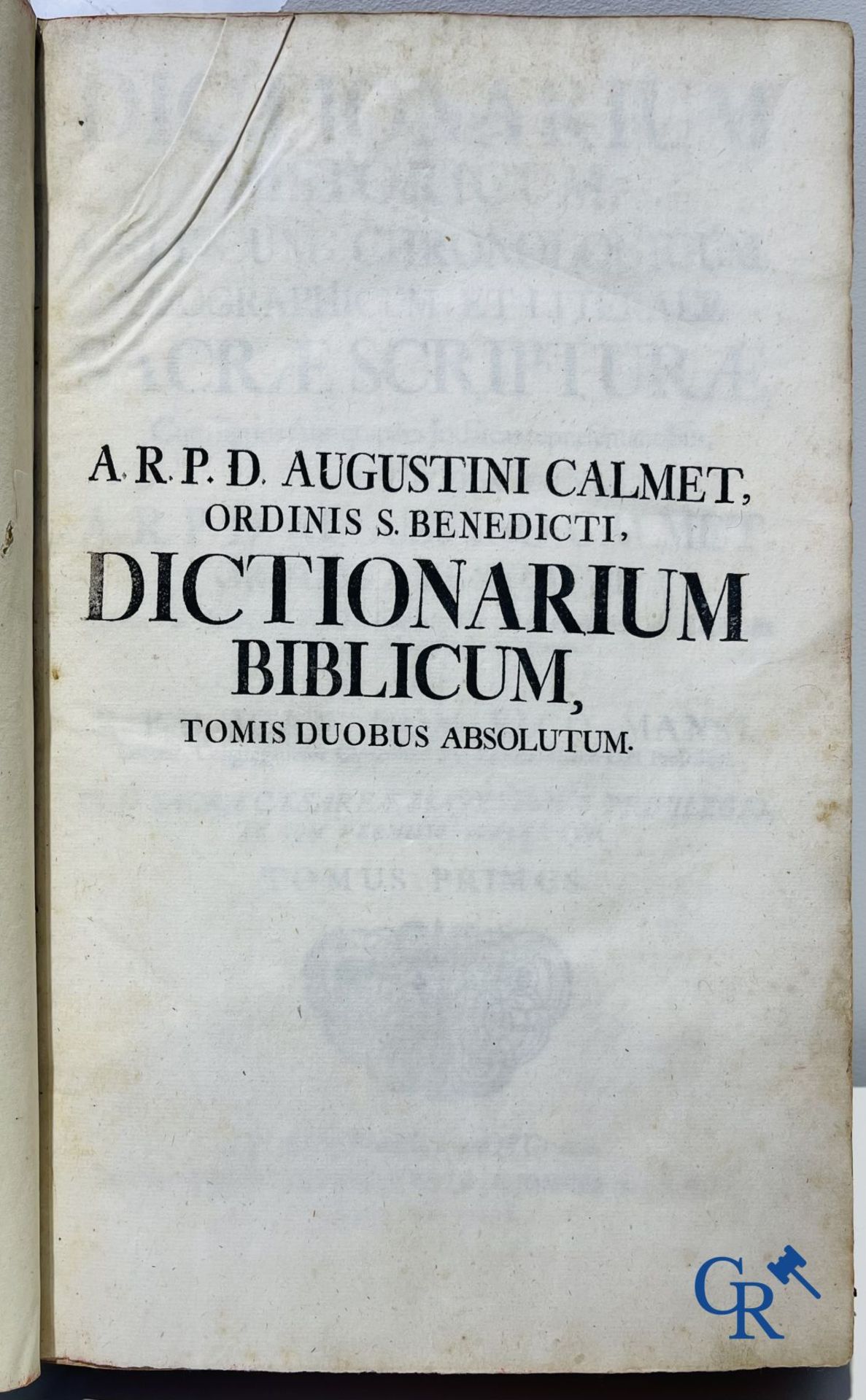 Early printed books: Calmet Augustino, Dictionarium cum figuris Antiquitates Judaicas repraesentanti - Bild 2 aus 29