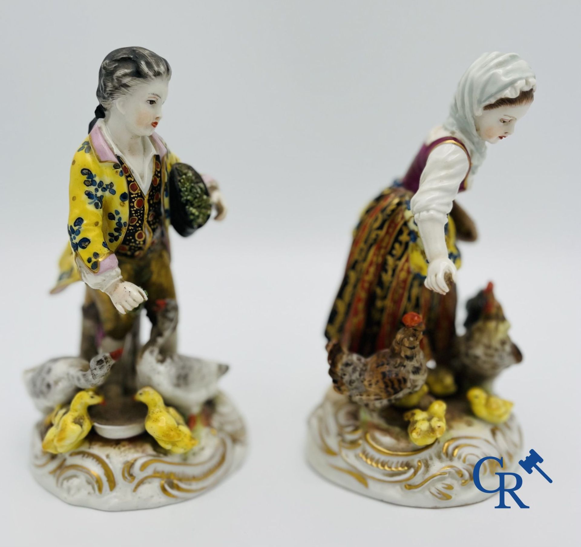 Volkstedt Rudolstadt: 3 groups in fine porcelain. - Image 10 of 14