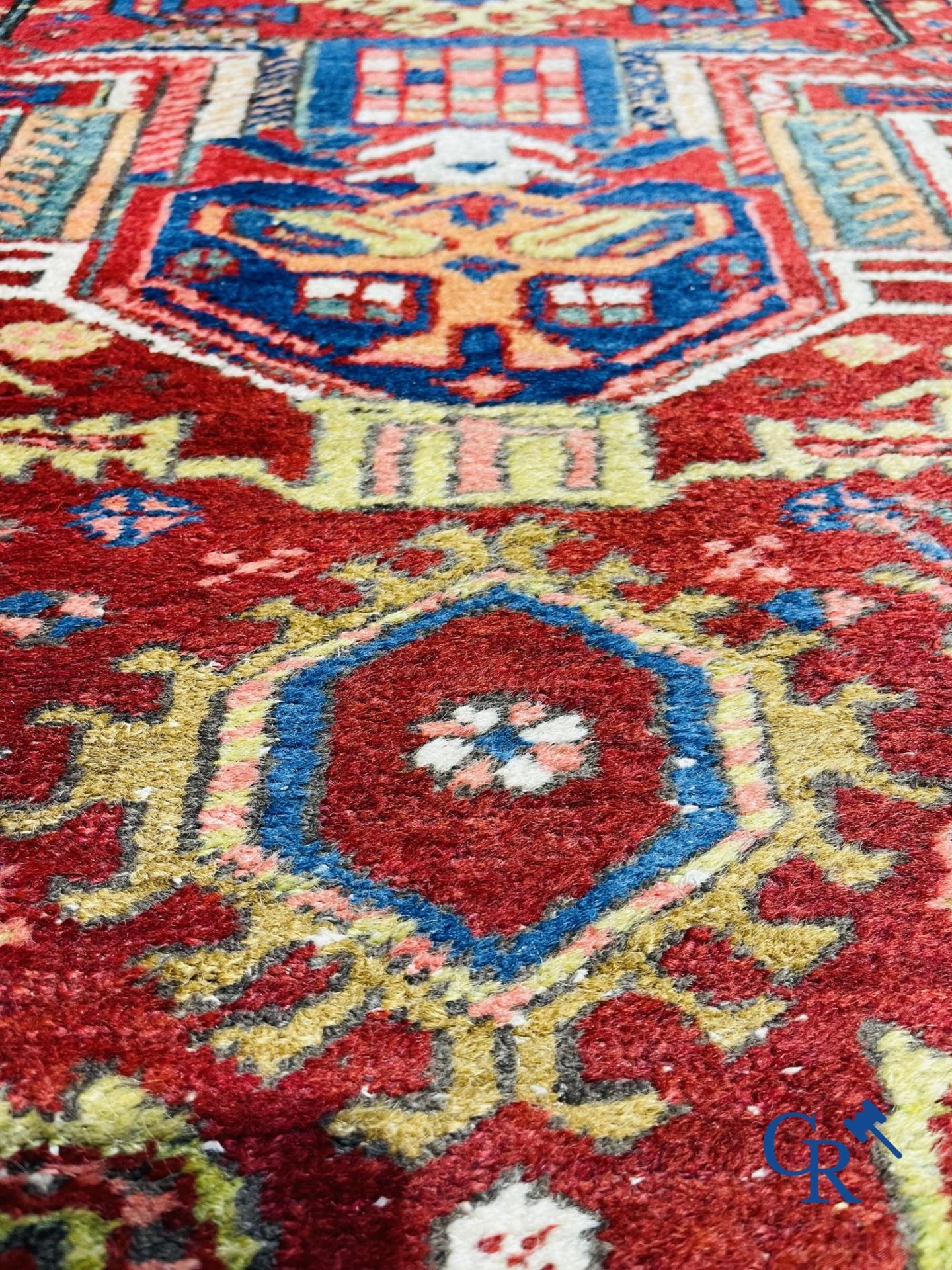 Oriental carpets: An antique oriental runner. - Image 5 of 8