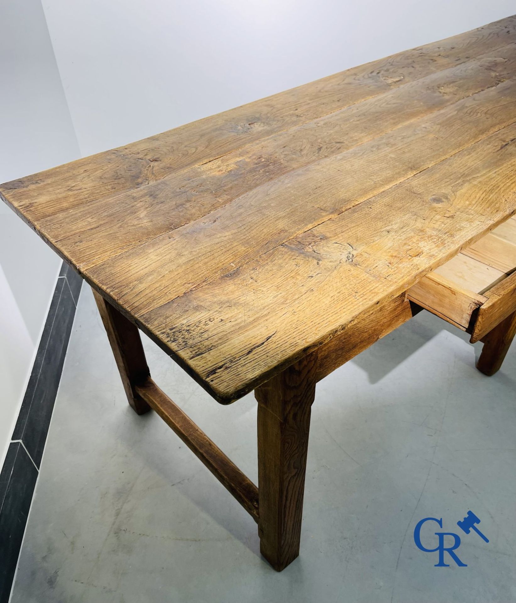 Large table in oak. 18th century. - Image 7 of 19