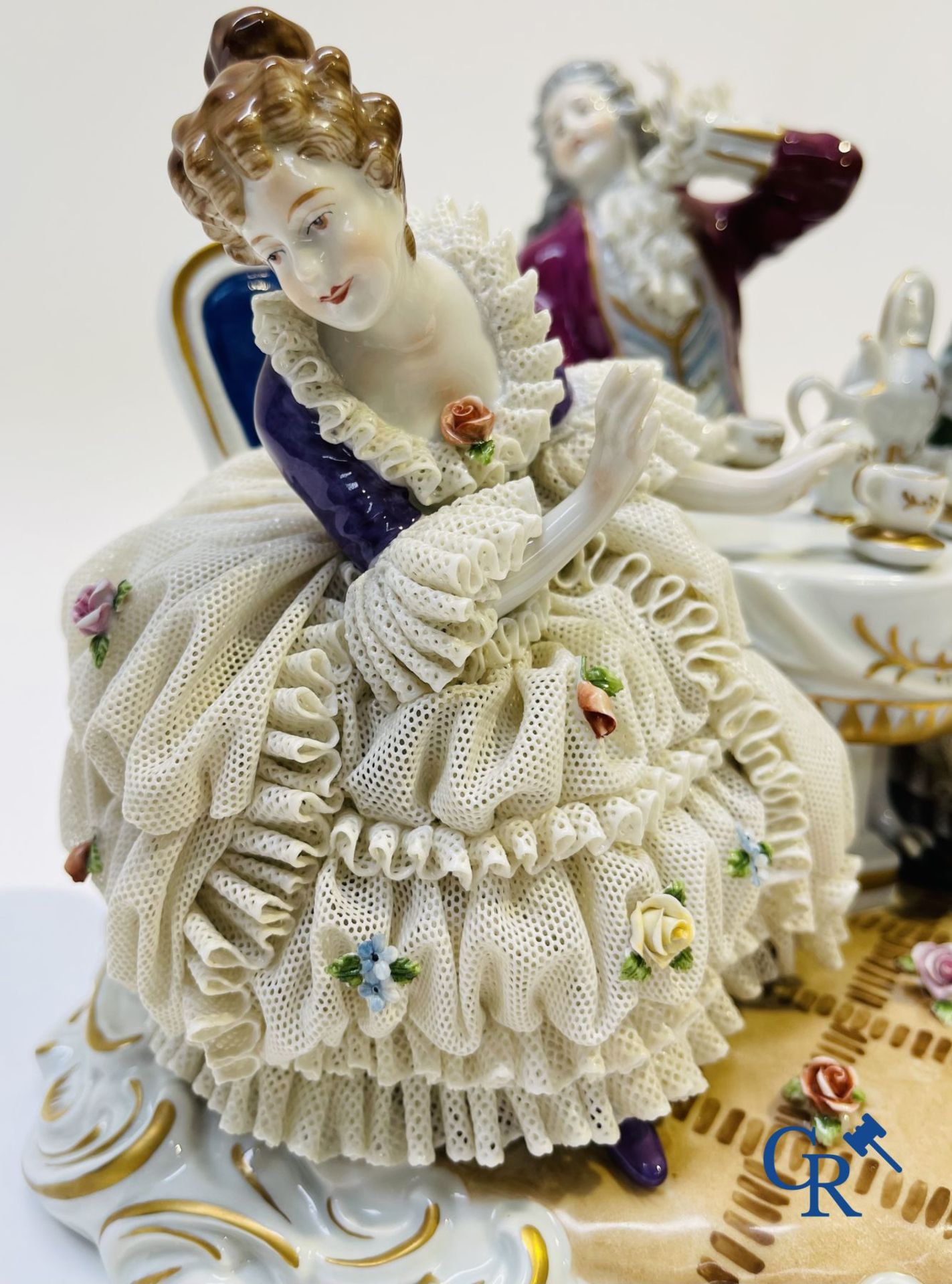 Porcelain: Unterweissbach: "In the tea room". - Image 4 of 9