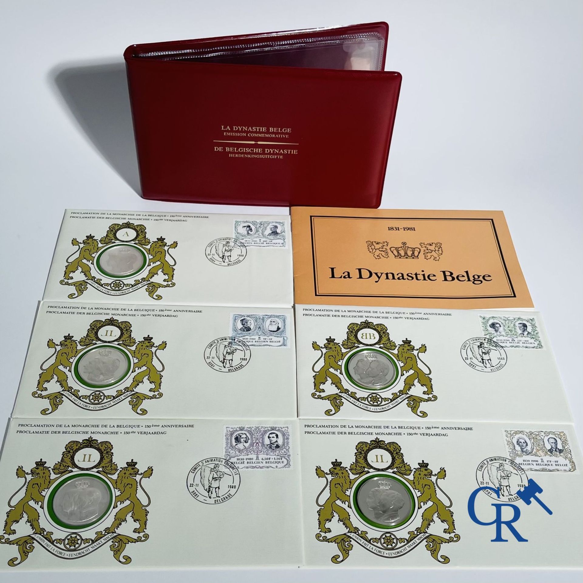 Sterling silver: Lot with commemorative medals, commemorative postage stamps and others about the ro - Image 5 of 6