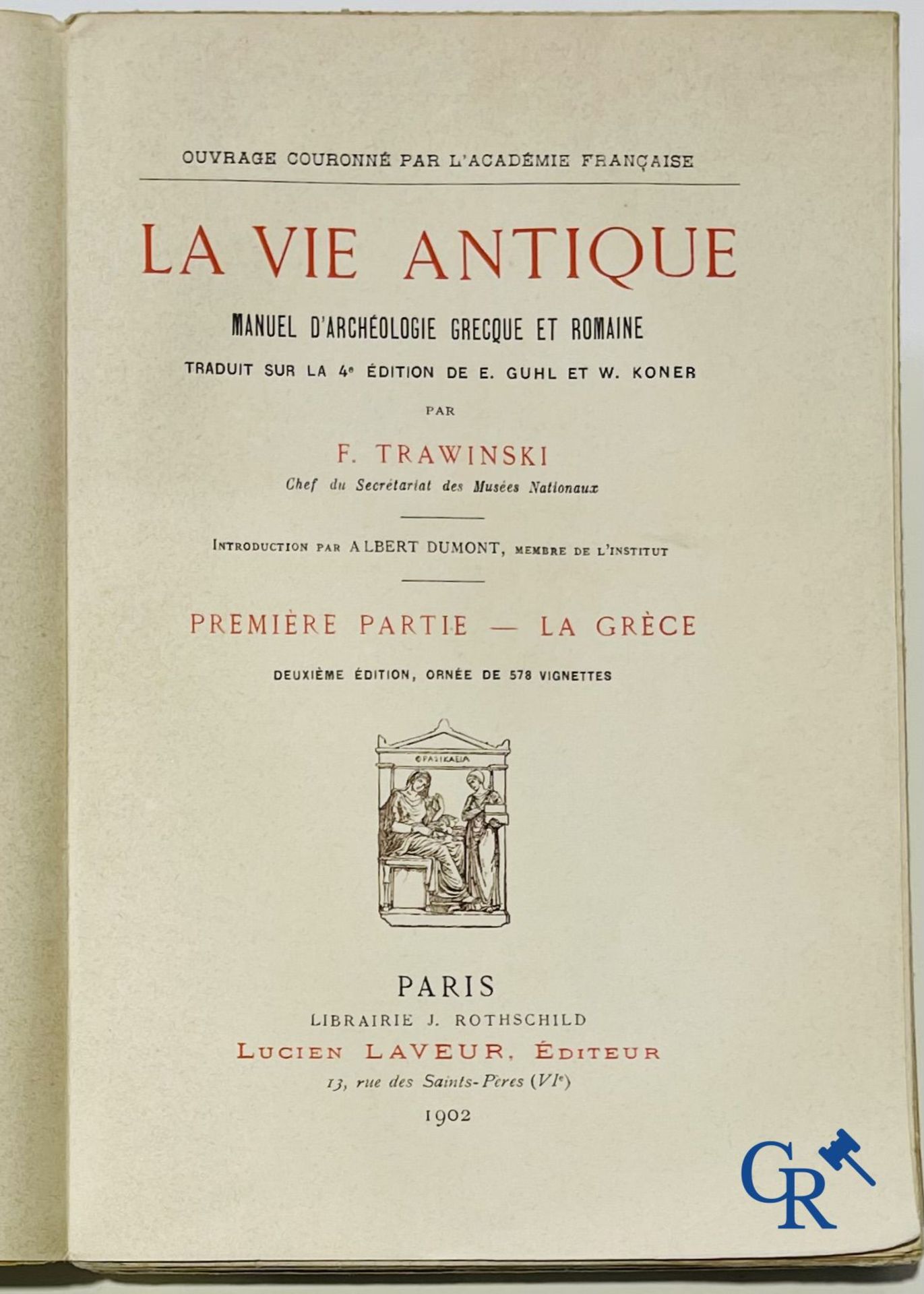 Books: Jean Capart, L'Art Egyptien and Tout-Ankh-Amon  - Trawinski, La Vie Antique. (5 volumes). - Image 16 of 17