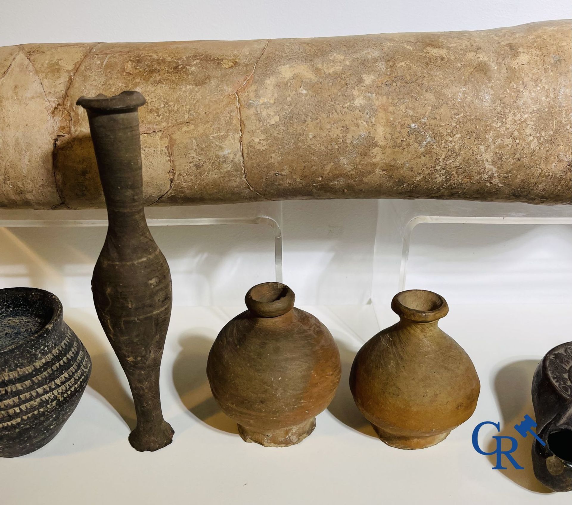 A collection of archaeological finds mainly in pottery. - Image 3 of 12