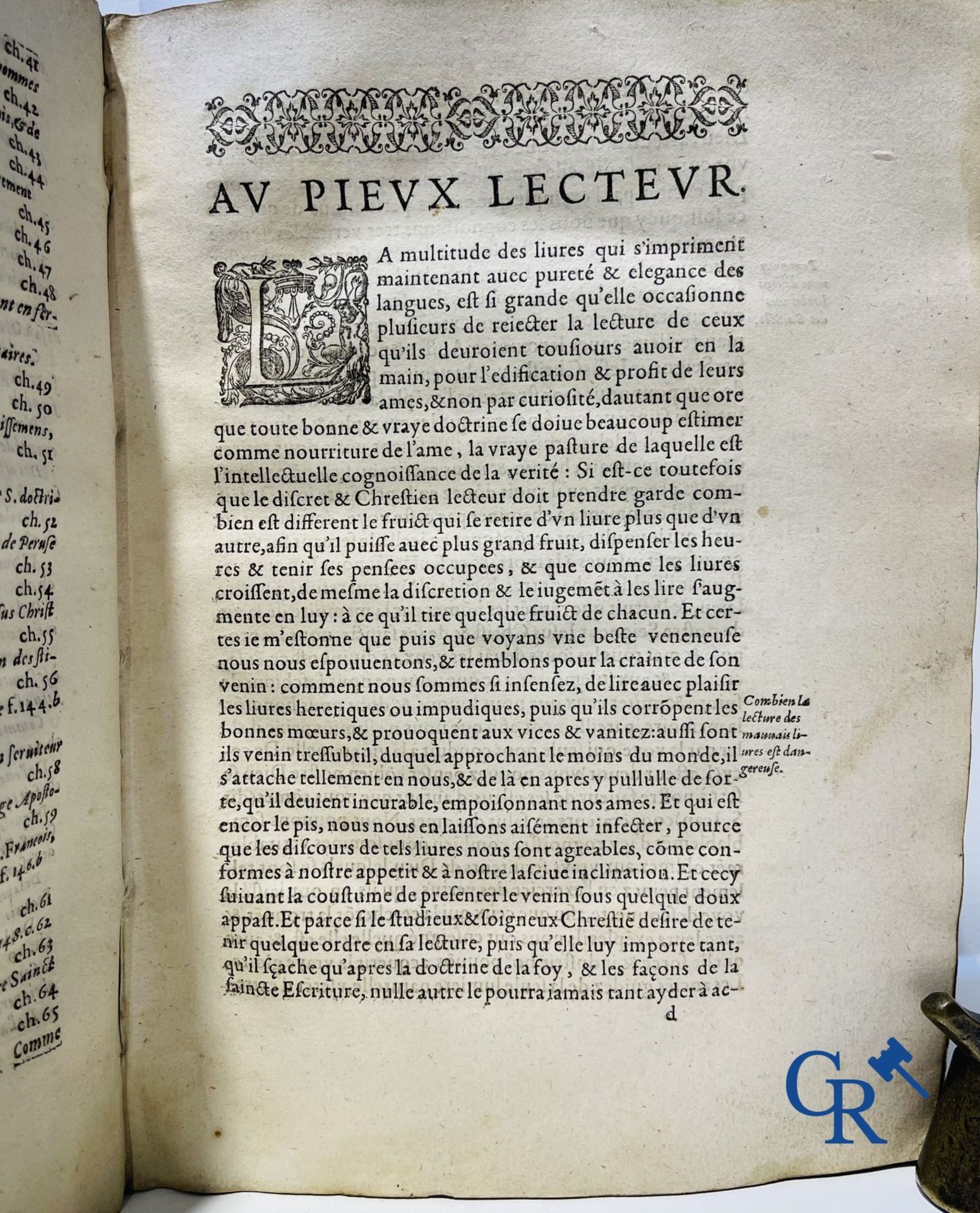 Early Printed Books: Marcos de Lisboa, Chronique et institution de l'ordre du Père S. François, Pari - Image 8 of 19