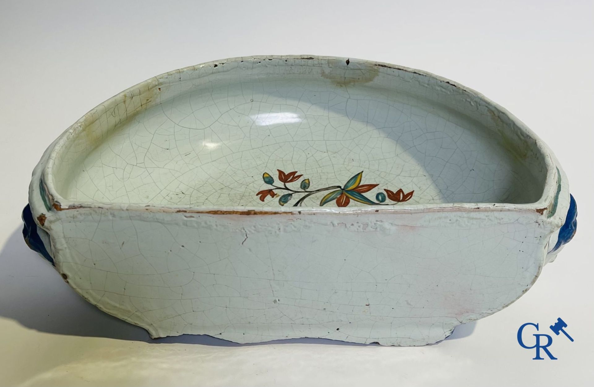 A part of a North French fountain and various pieces in faience and various antiques. - Image 16 of 22