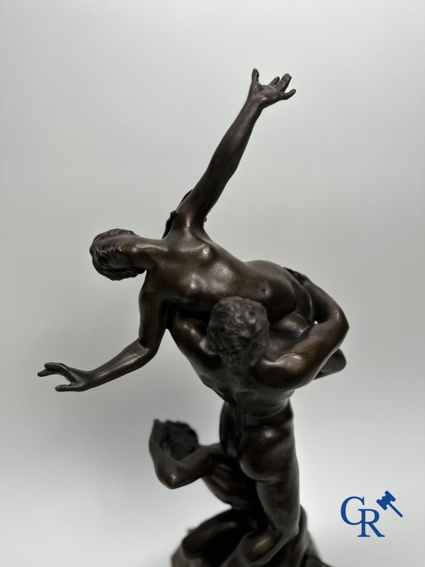 Bronze statue of the Abduction of the Sabine Women after Giambologna. 20th century. - Image 10 of 11